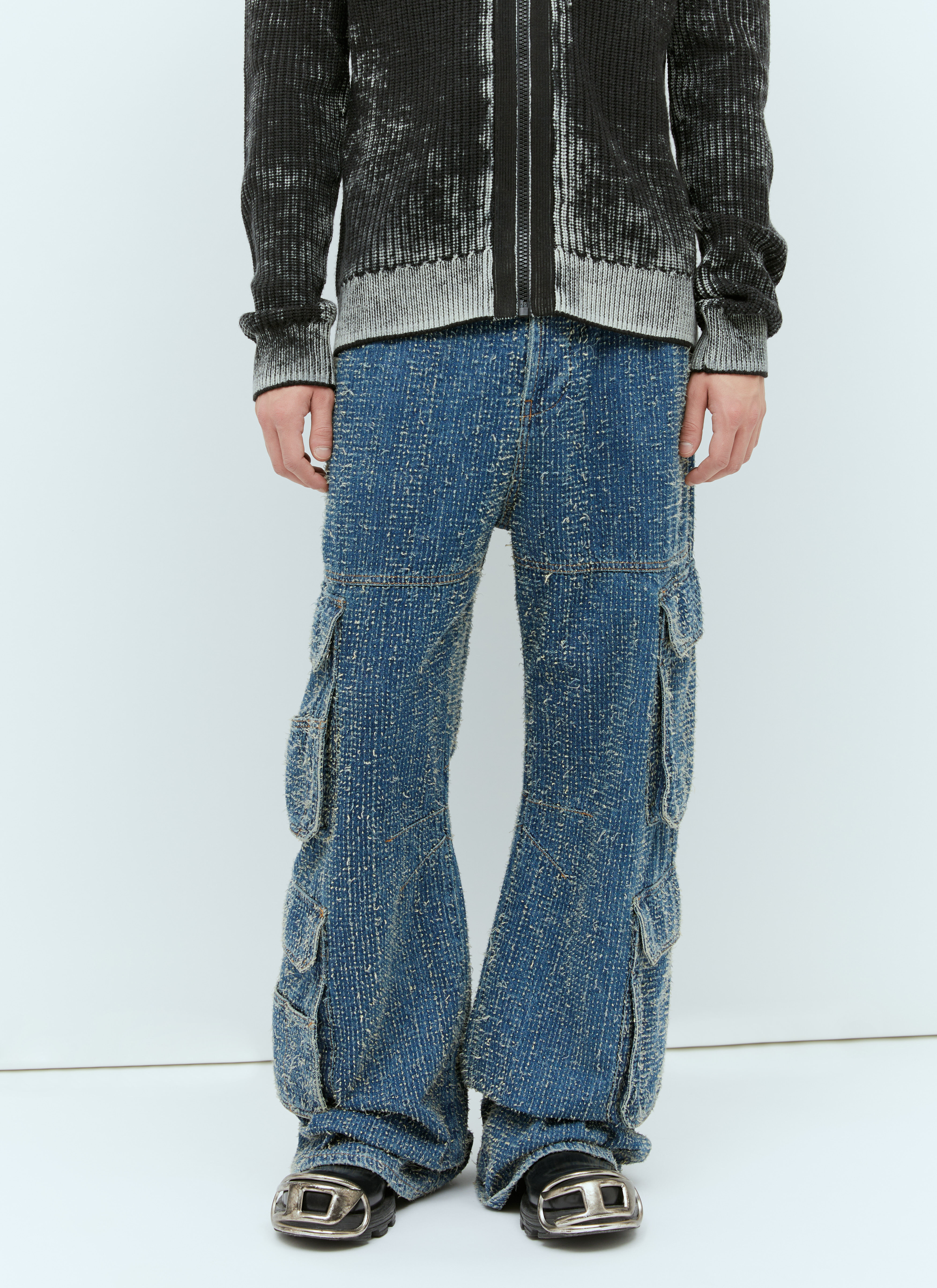 【メール便送料無料対応可】 Diesel Men D-sire-cargo-s2 Jeans In Blue | ModeSens パンツ