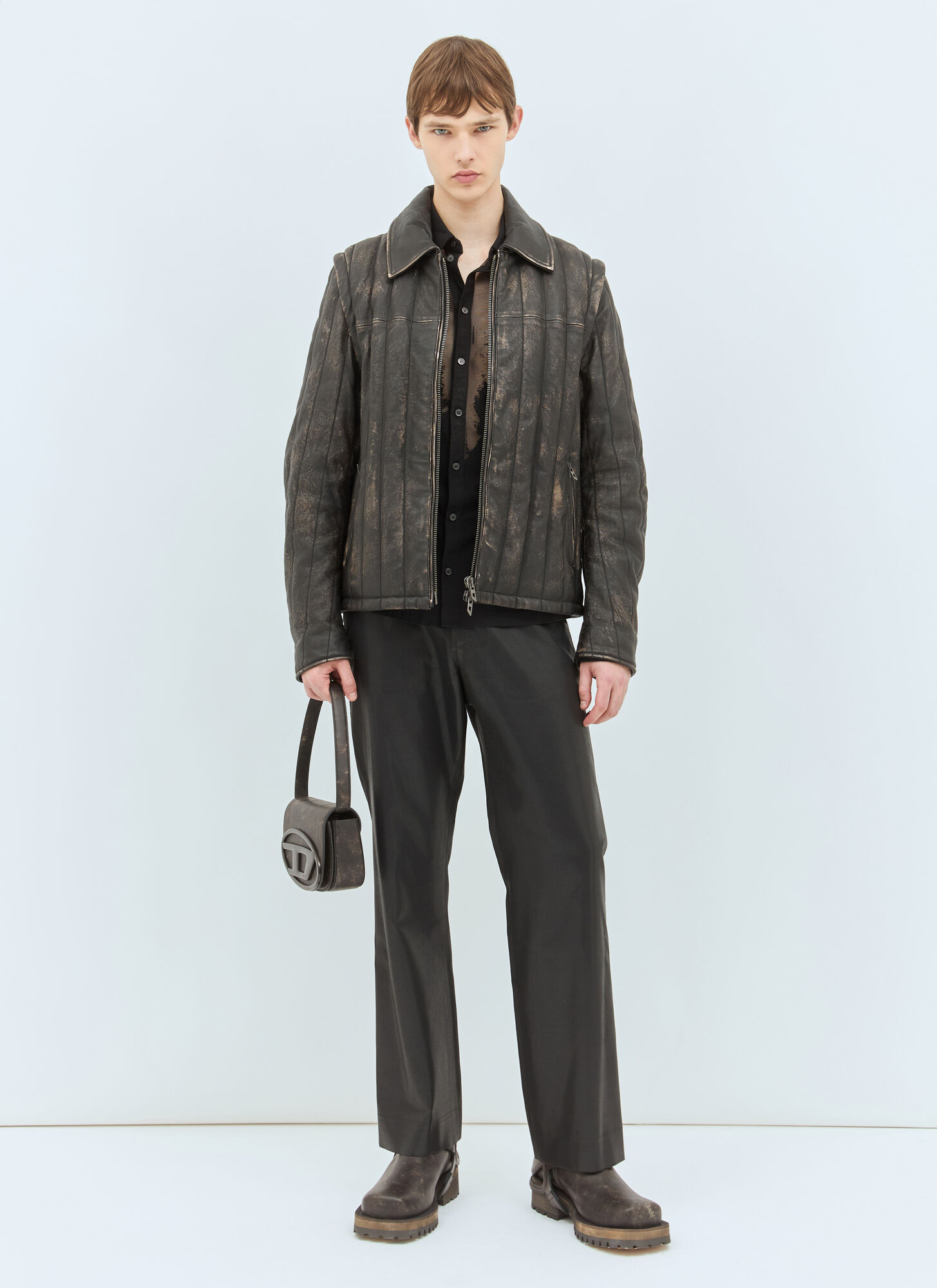  Diesel Diesel S-sun-plain Shirt - Mann Hemden Black M 