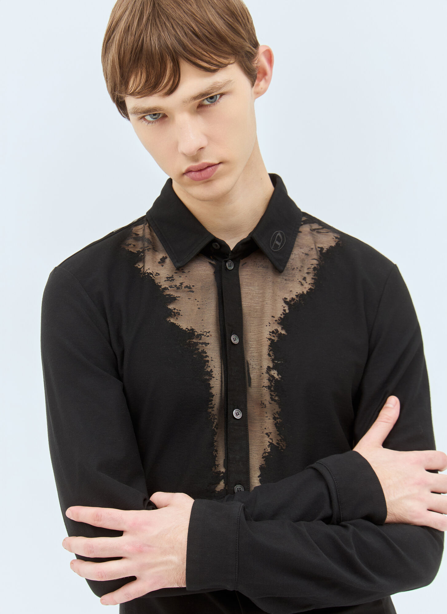  Diesel Diesel S-sun-plain Shirt - Mann Hemden Black M 