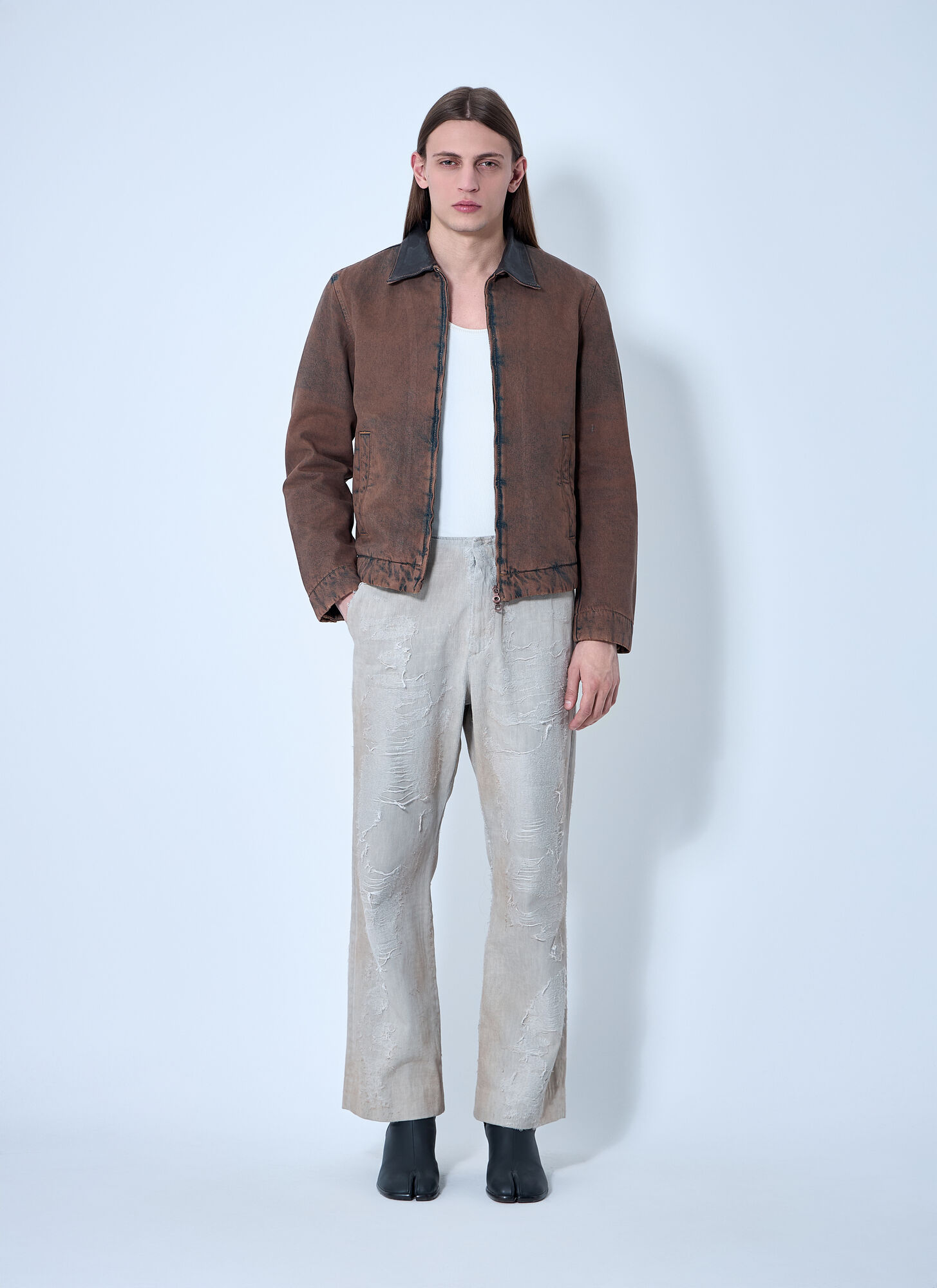  Diesel Diesel D-boix-fsg1 Pants - Mann Jeans White 28 