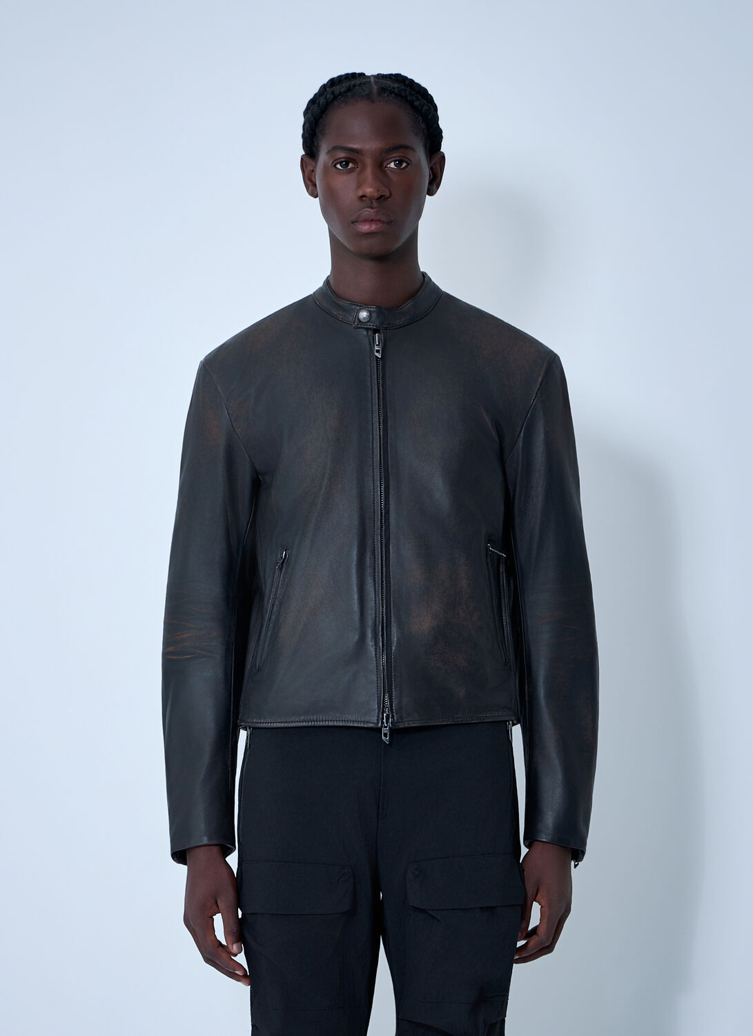 Diesel L-aross Jacket In Black