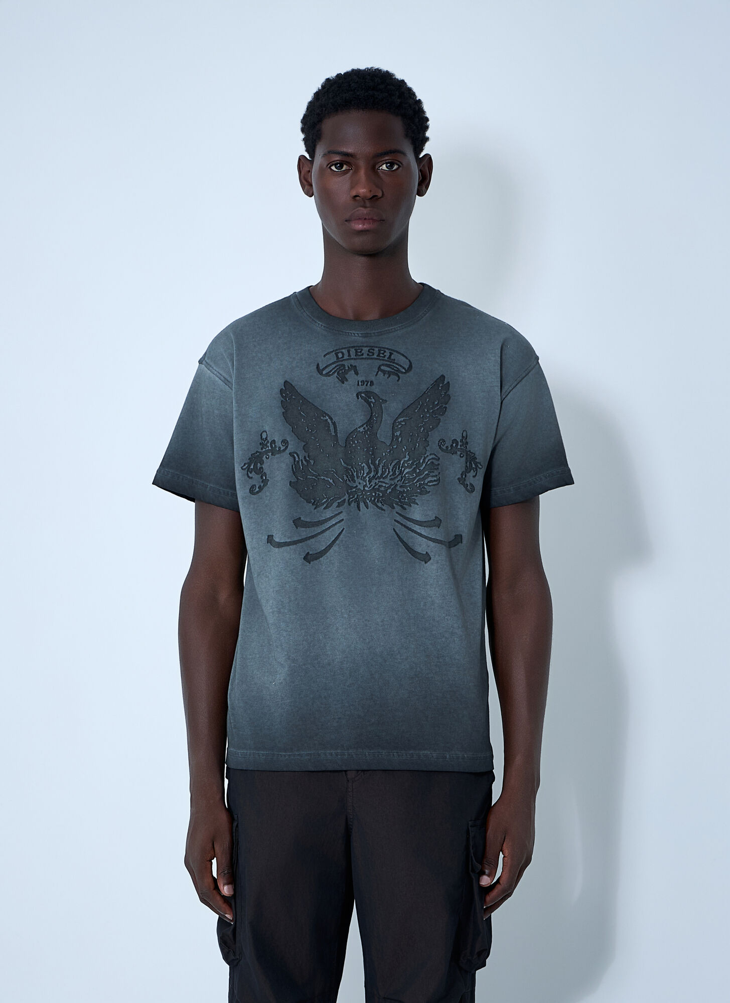 Diesel Men's Grey T-Norm-T9 T-Shirt - Man T-Shirts Xxl