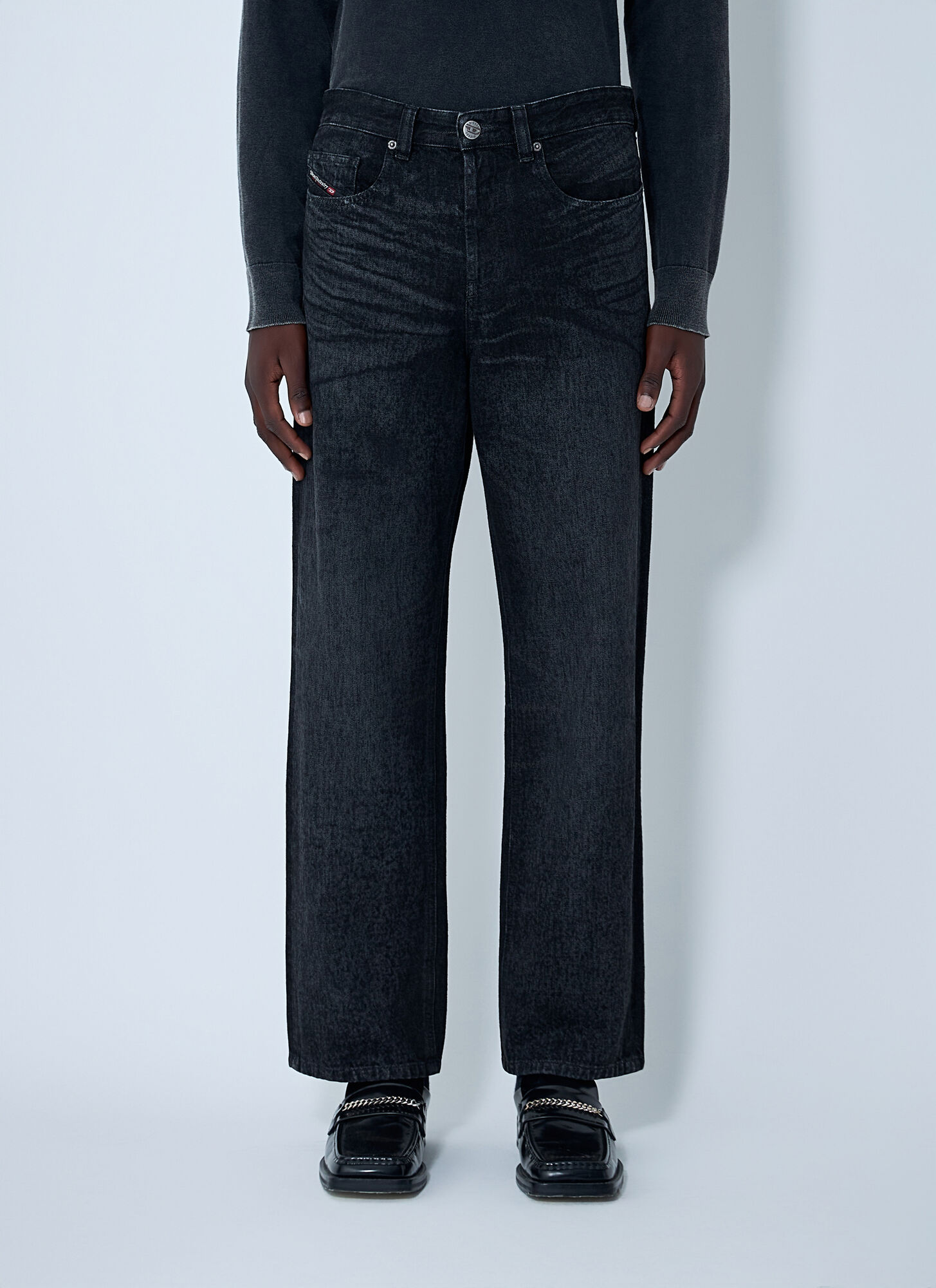 Diesel Men's Black 2001 D-Macro-Fsh Jeans - Man Jeans 26