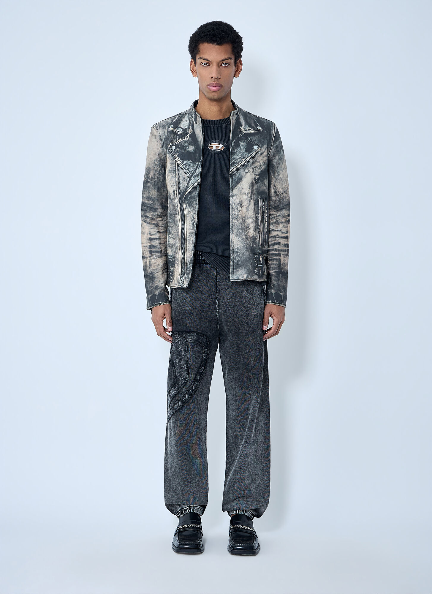  Diesel Diesel L-tad-print Jacket - Mann Jacken Grey Eu - 46 