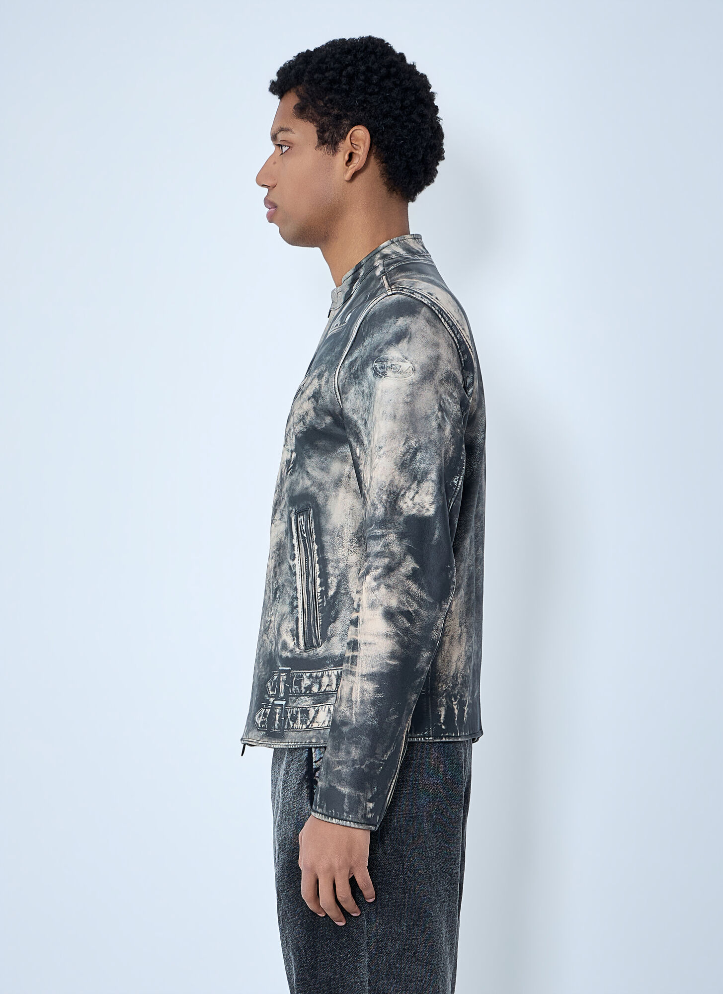  Diesel Diesel L-tad-print Jacket - Mann Jacken Grey Eu - 46 