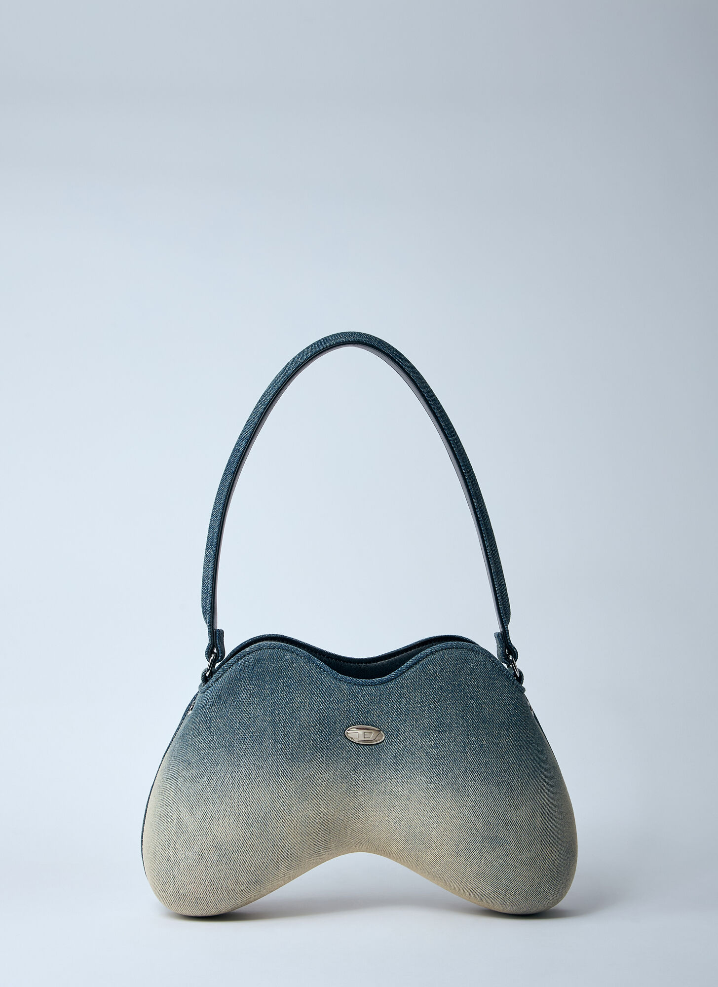 Diesel Play Double-d Shoulder Bag In Denim