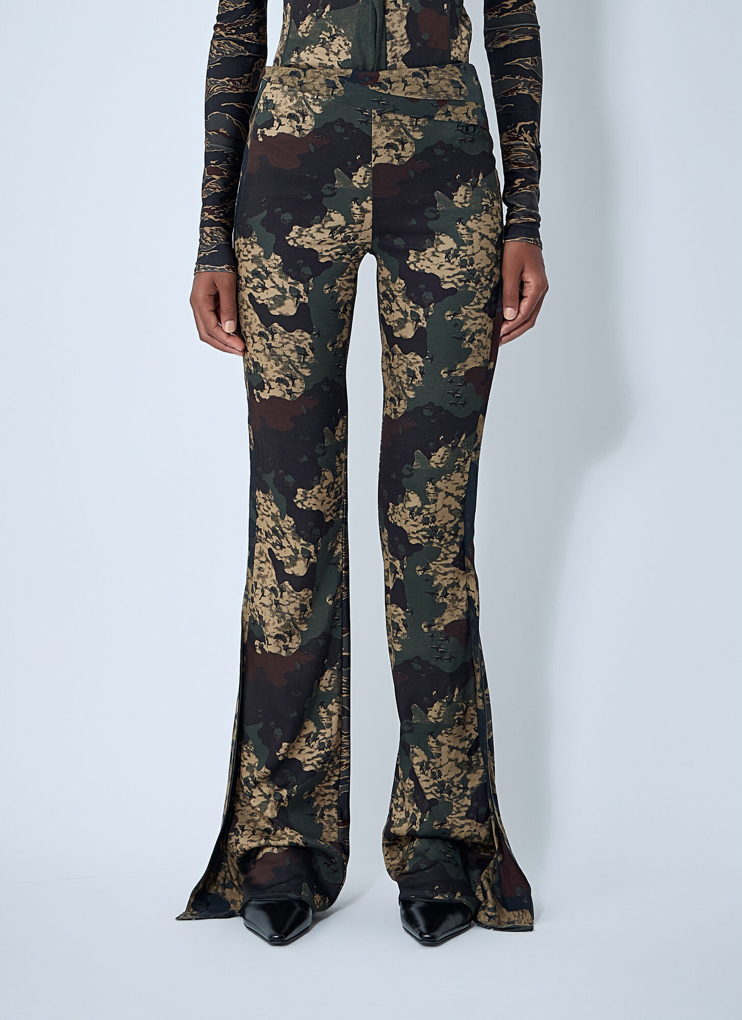 Diesel Women's Brown P-Affal Pants - Woman Pants Xs