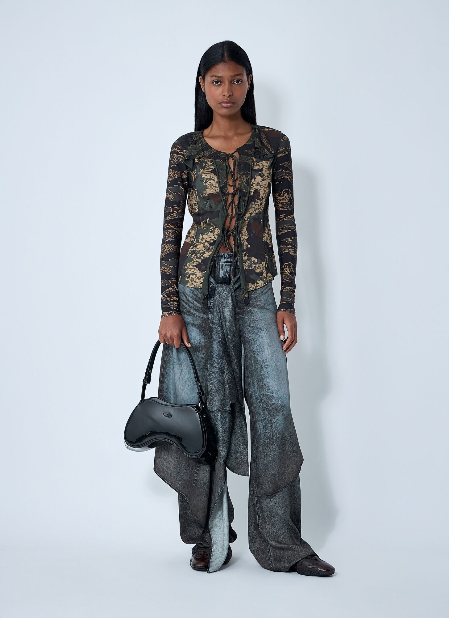  Diesel Diesel T-afry Top - Frau Tops Brown L 