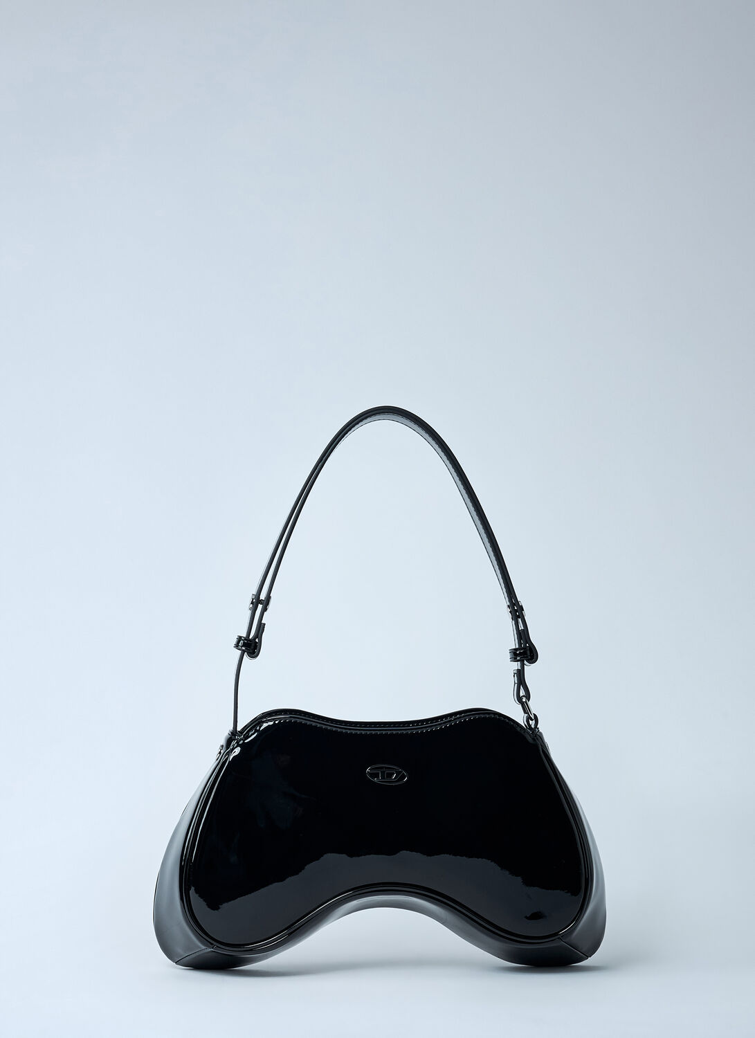 Diesel Play Synthetic Shoulder Bag In Black