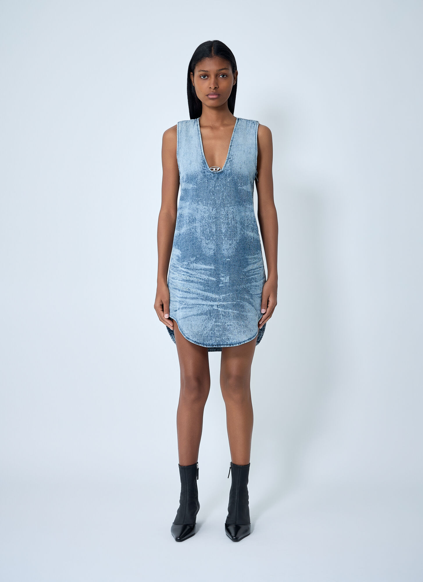 Diesel Women De-laris-dress-fsh In Blue