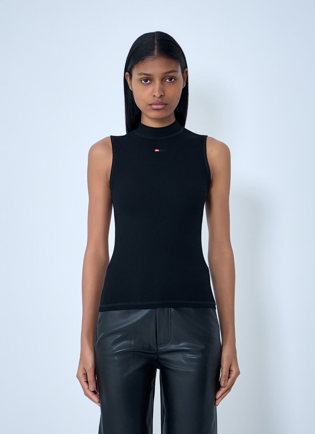 Diesel T-mokky-sl-microdiv Top - Woman Tops Black M