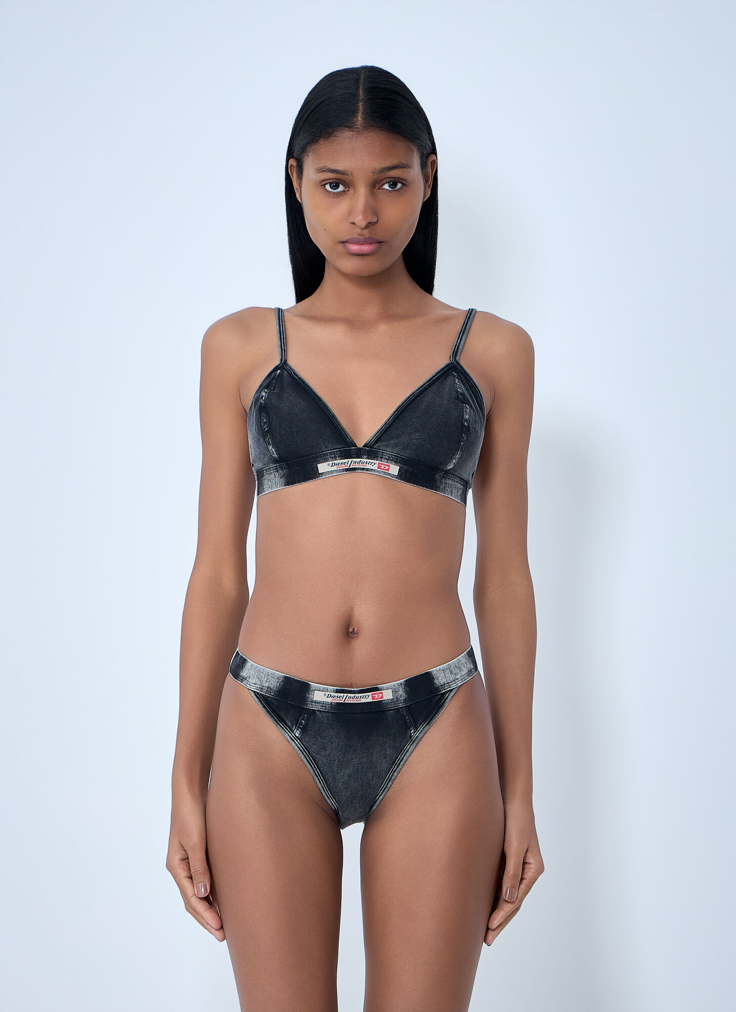 Diesel Women's Black Scilla-Dnm Bralette - Woman Underwear S