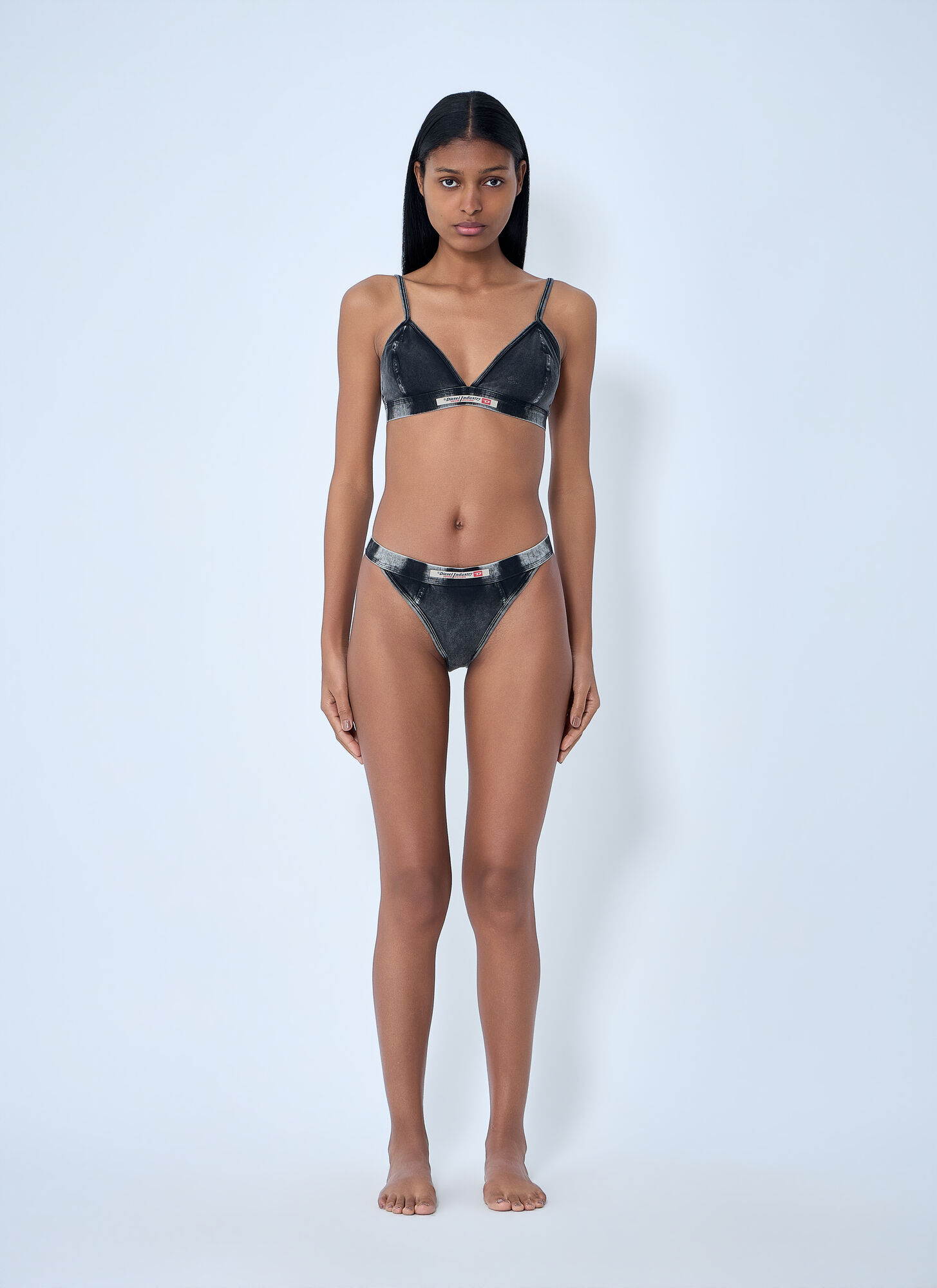  Diesel Diesel Scilla-dnm Bralette - Frau Unterwäsche Black Xs 