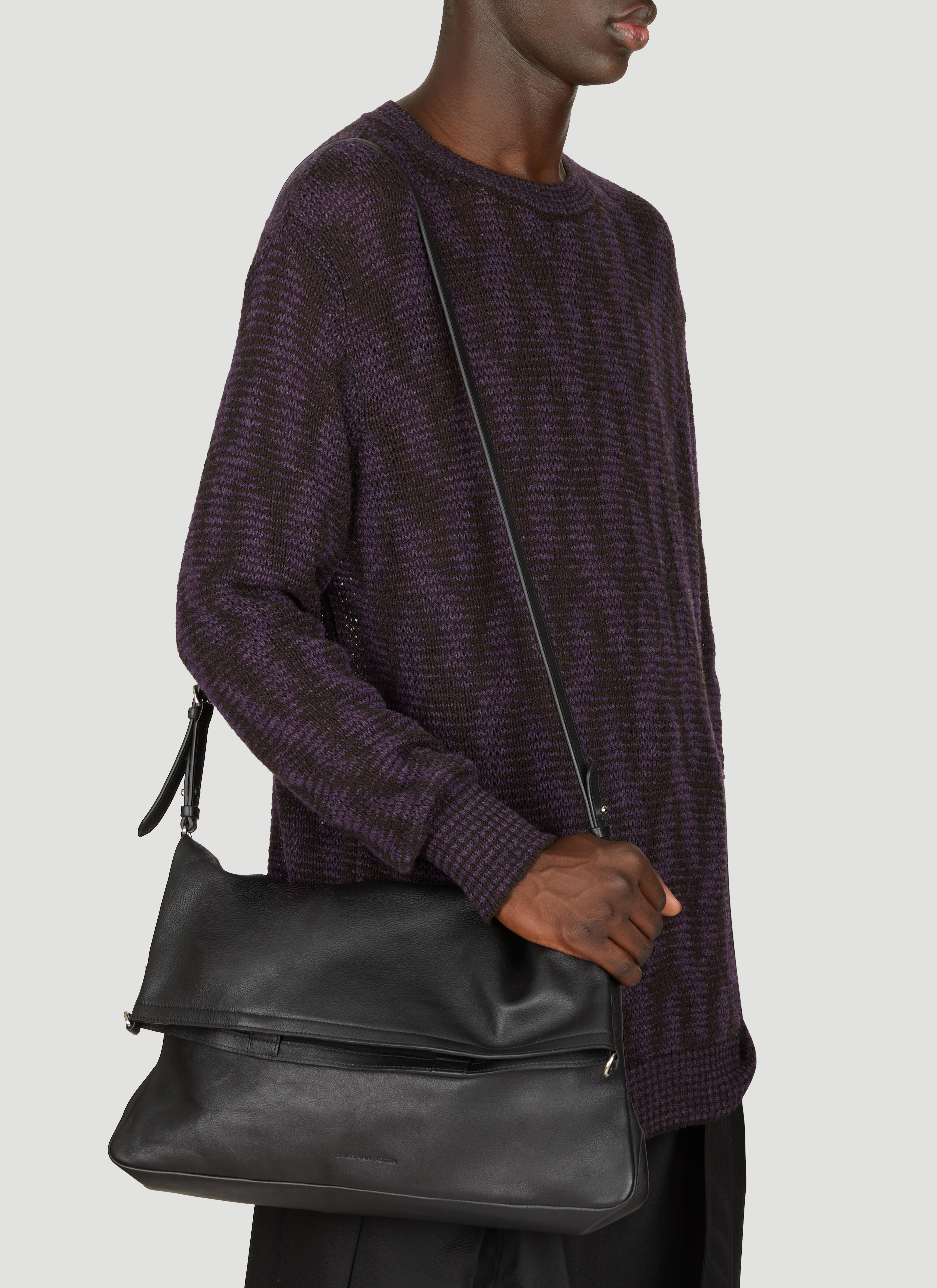 注目ブランド 90s dries bag leather multiple noten van バッグ