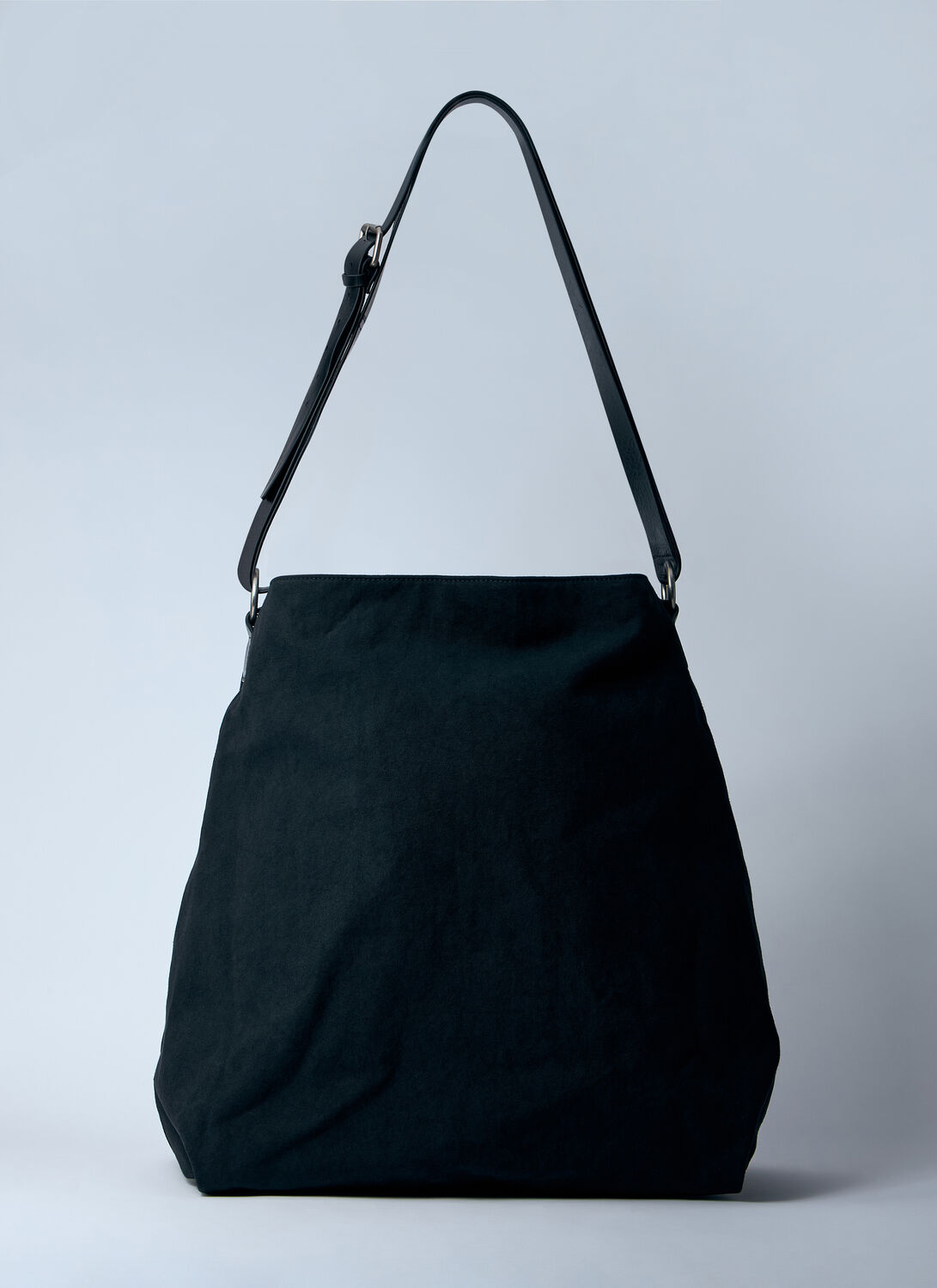 Dries Van Noten Men Canvas Shoulder Bag In Black