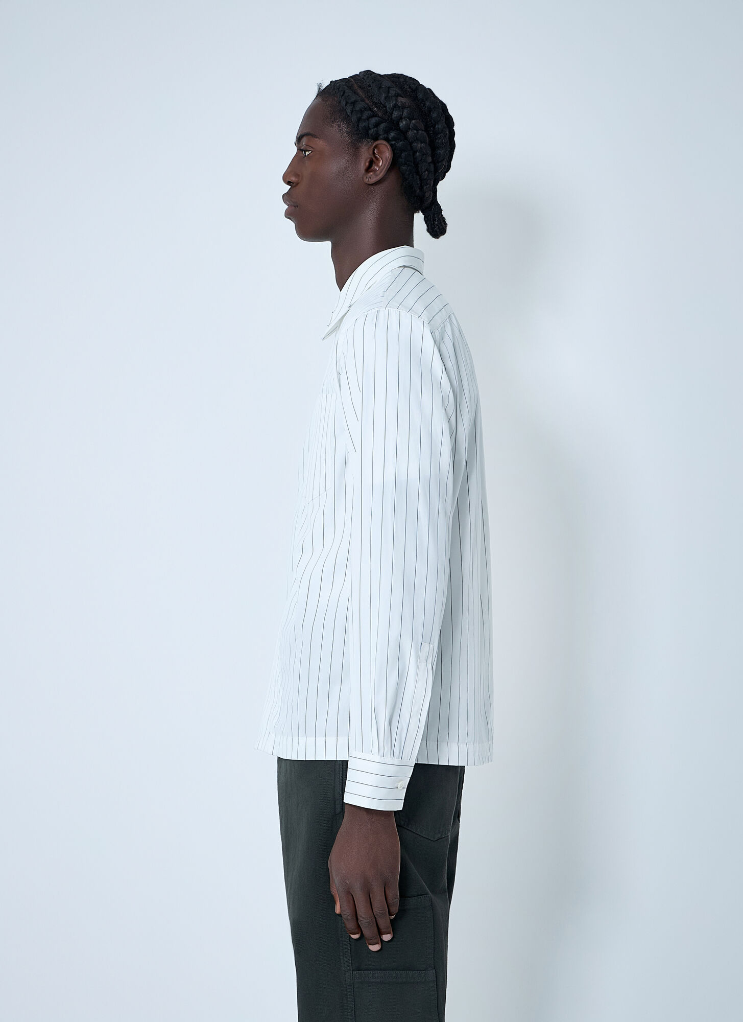  Dries Van Noten Dries Van Noten Stripe Button-down Shirt - Mann Hemden White Xl 