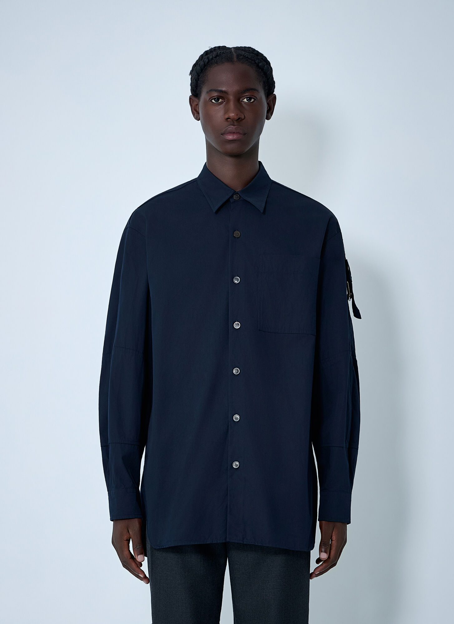 Dries Van Noten Button-Down Shirt - Mann Hemden Navy M - Immagine 1