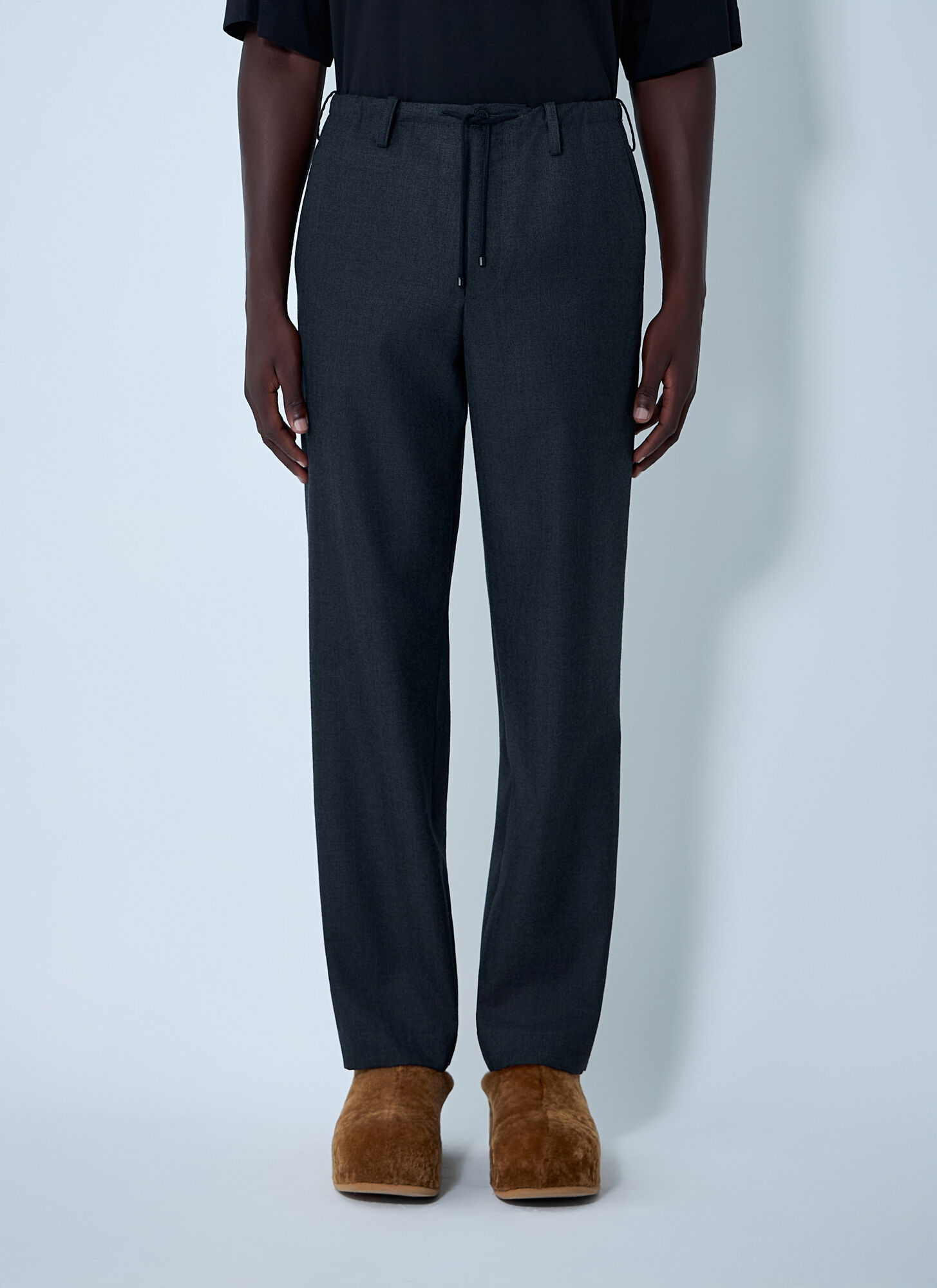 Dries Van Noten Tailored Wool Pants - Man Pants Dark Grey Eu - 50　Dries Van Noten テーラード ウール パンツ - マン パンツ ダークグレー Eu - 50 Dries