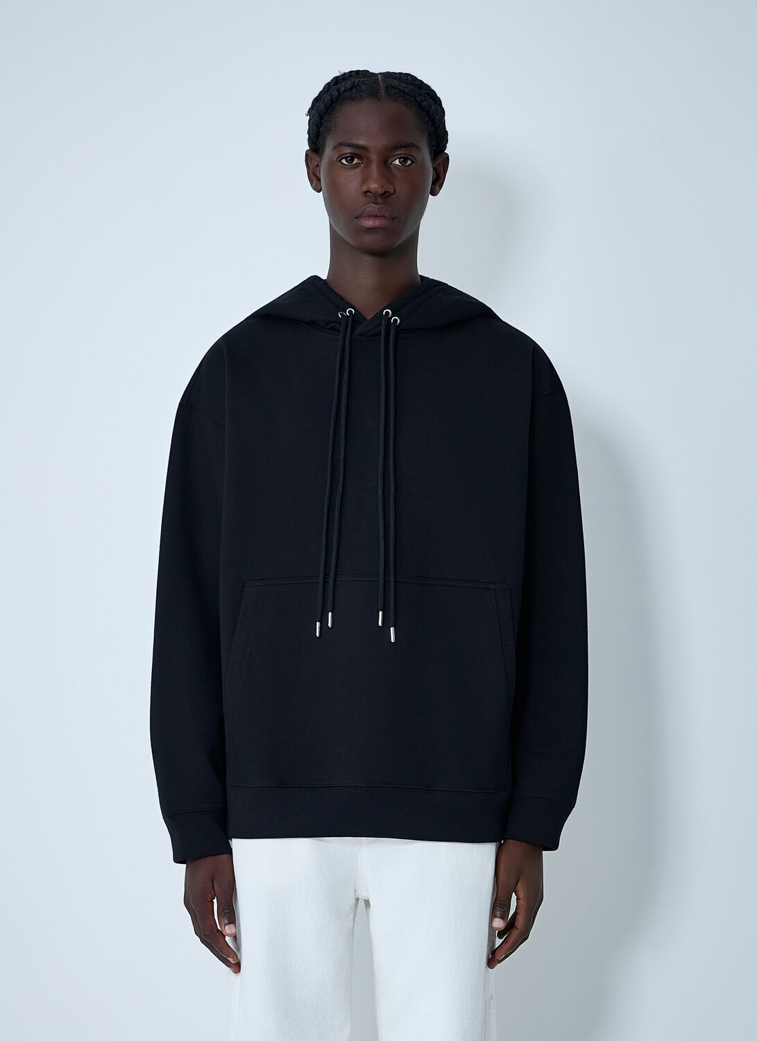 Dries Van Noten Drawstring Hooded Sweatshirt In Black