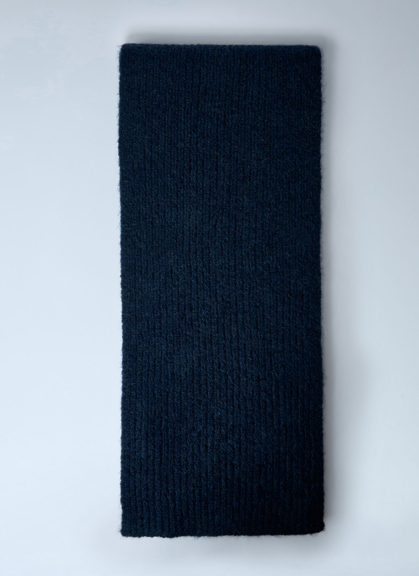 Dries Van Noten Dries Van Noten Knit Scarf - Man Scarves Navy One Size　Dries Van Noten ニット スカーフ - メンズ スカーフ ネイビー フリー サイズ