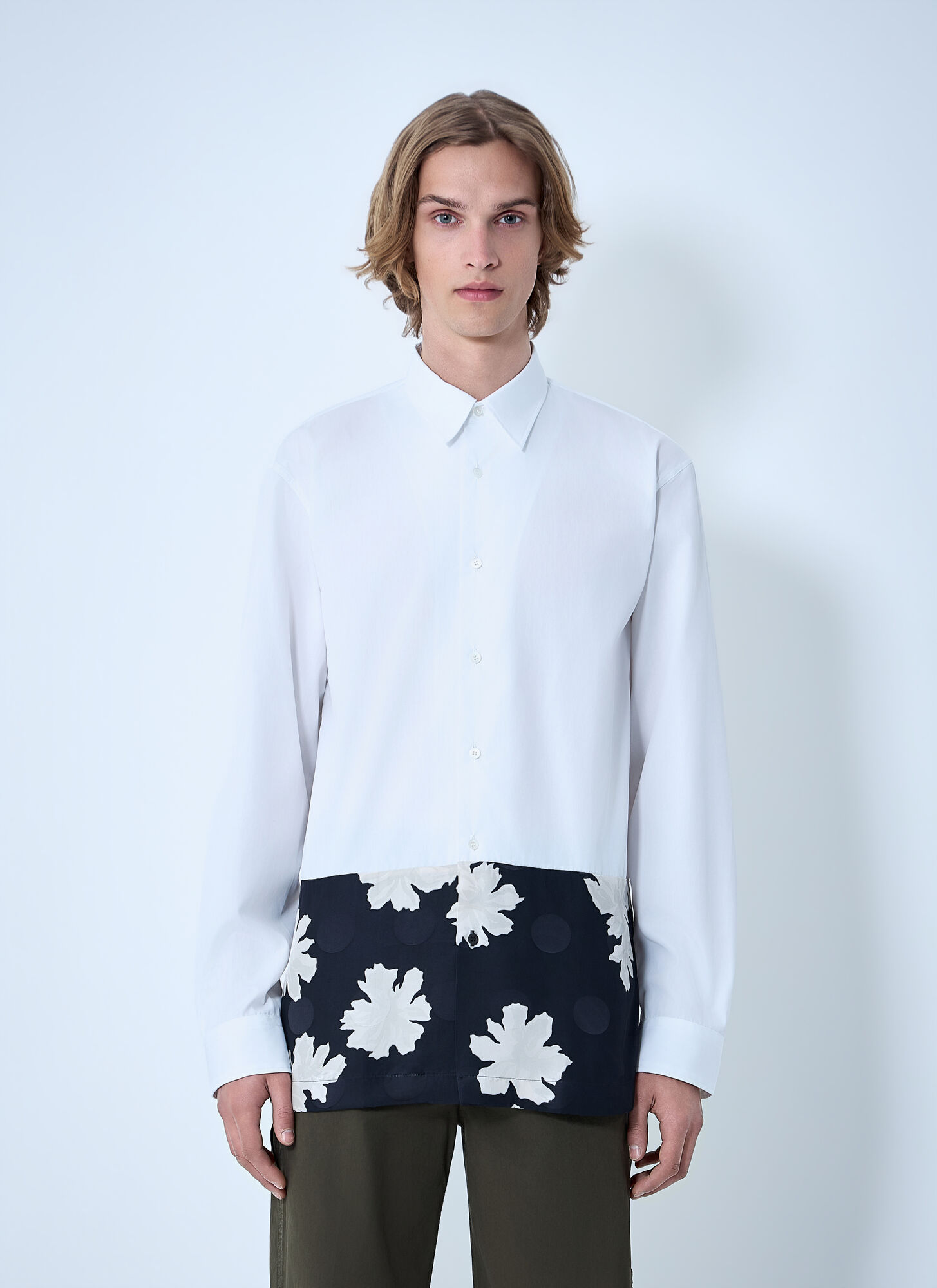 Dries Van Noten Capero Cotton Poplin Shirt - Man Shirts White Eu - 46　Dries Van Noten Capero コットン ポプリン シャツ - メンズ シャツ ホワイト EU - 46 Dries