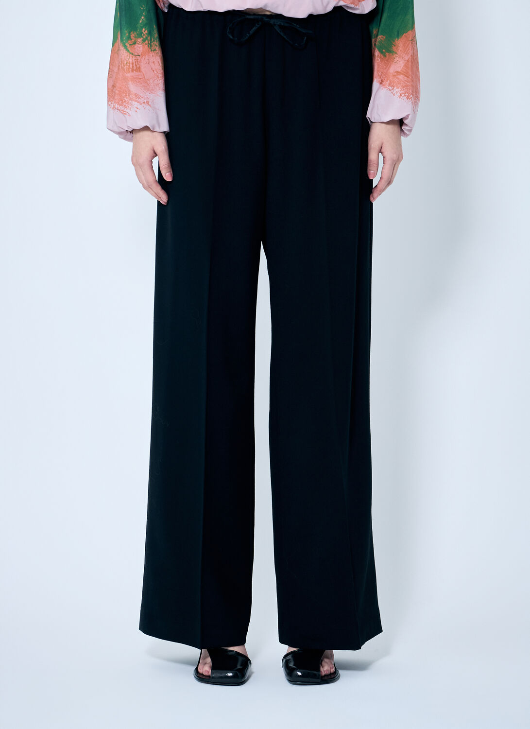 Dries Van Noten Puvis Wool Pants In Black