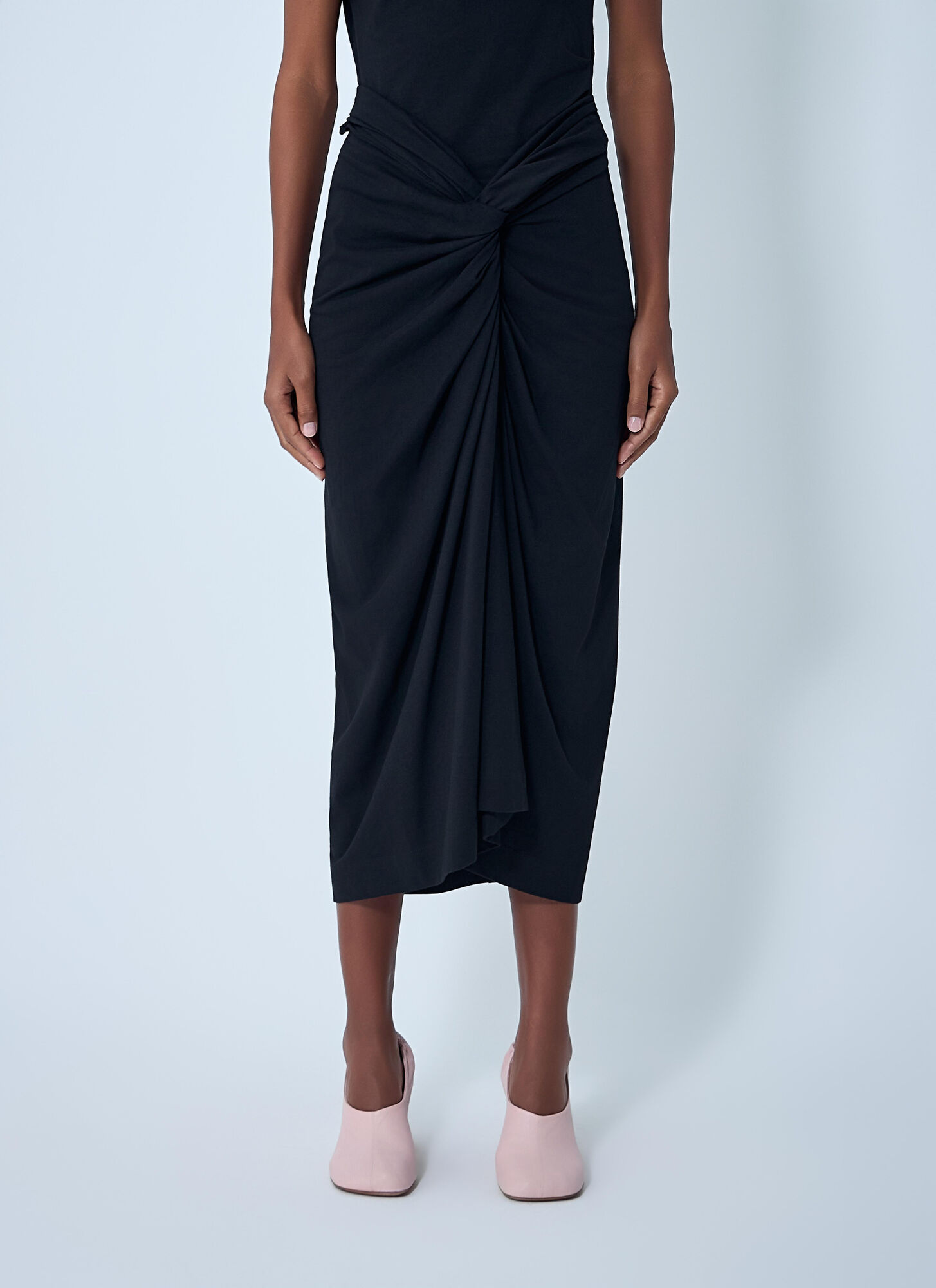 Dries Van Noten Herchive Midi Skirt In Blue