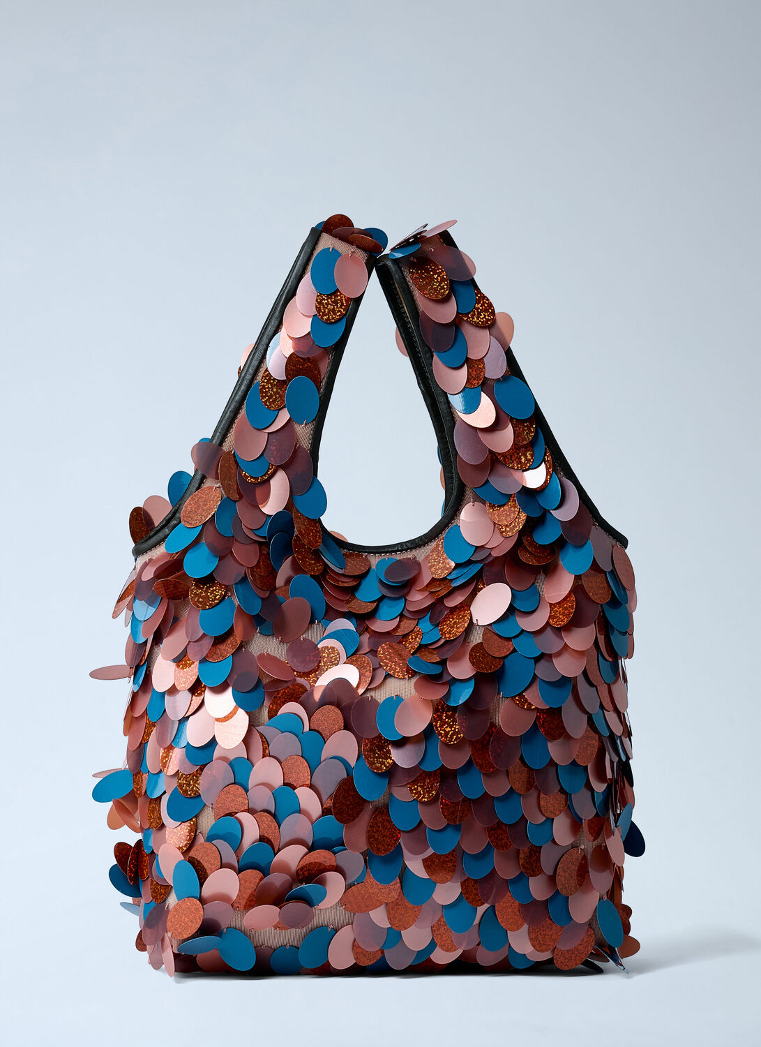 Dries Van Noten Sequinned Tote Bag In Burgundy