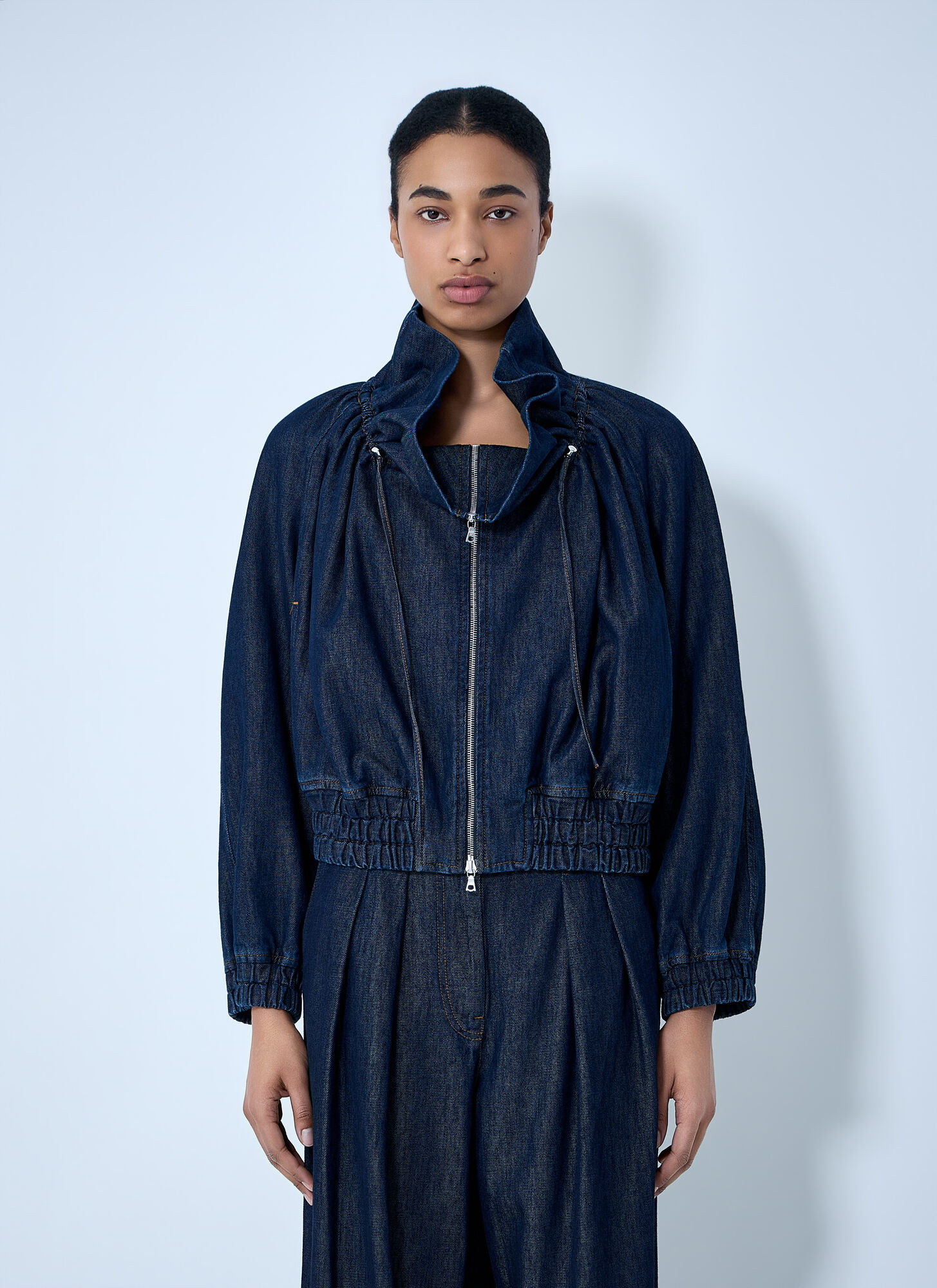 Dries Van Noten Dries Van Noten Denim Zip-up Jacket - Woman Jackets Blue Fr - 38　Dries Van Noten デニム ジップアップ ジャケット - ウィメンズ ジャケット ブルー Fr -