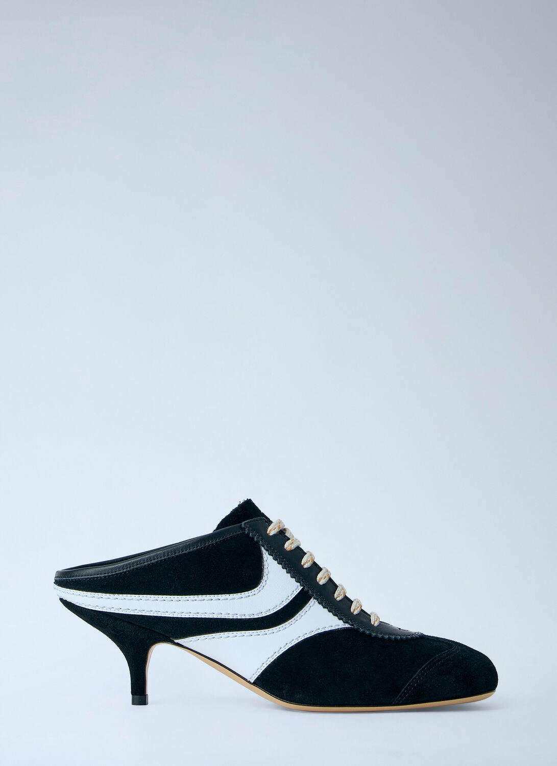 Dries Van Noten Lace-up Mule Heels - Woman Heels Black Eu - 37