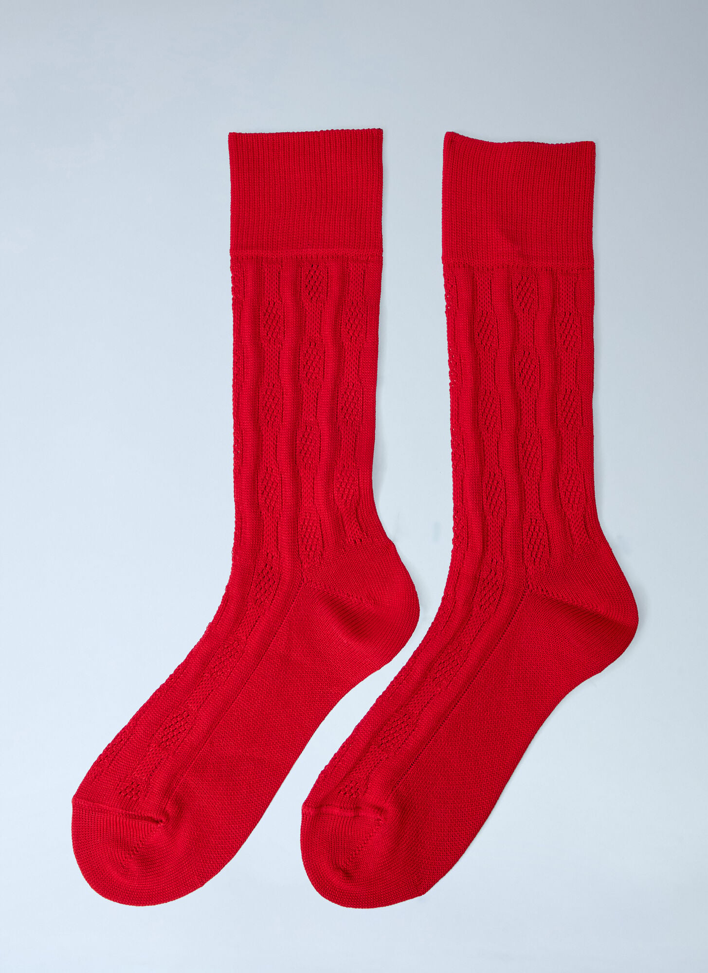  Dries Van Noten Dries Van Noten Cable Knit Pattern Socks - Frau Socken Red Eu 35 - 38 