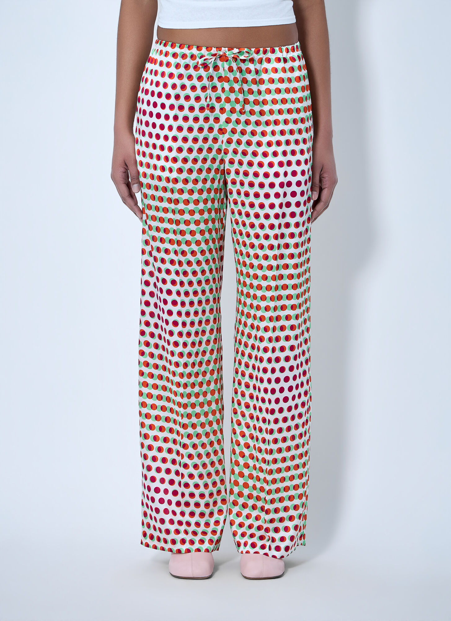 Dries Van Noten Wide-Leg Patterned Trousers - Frau Hosen Red Fr - 38