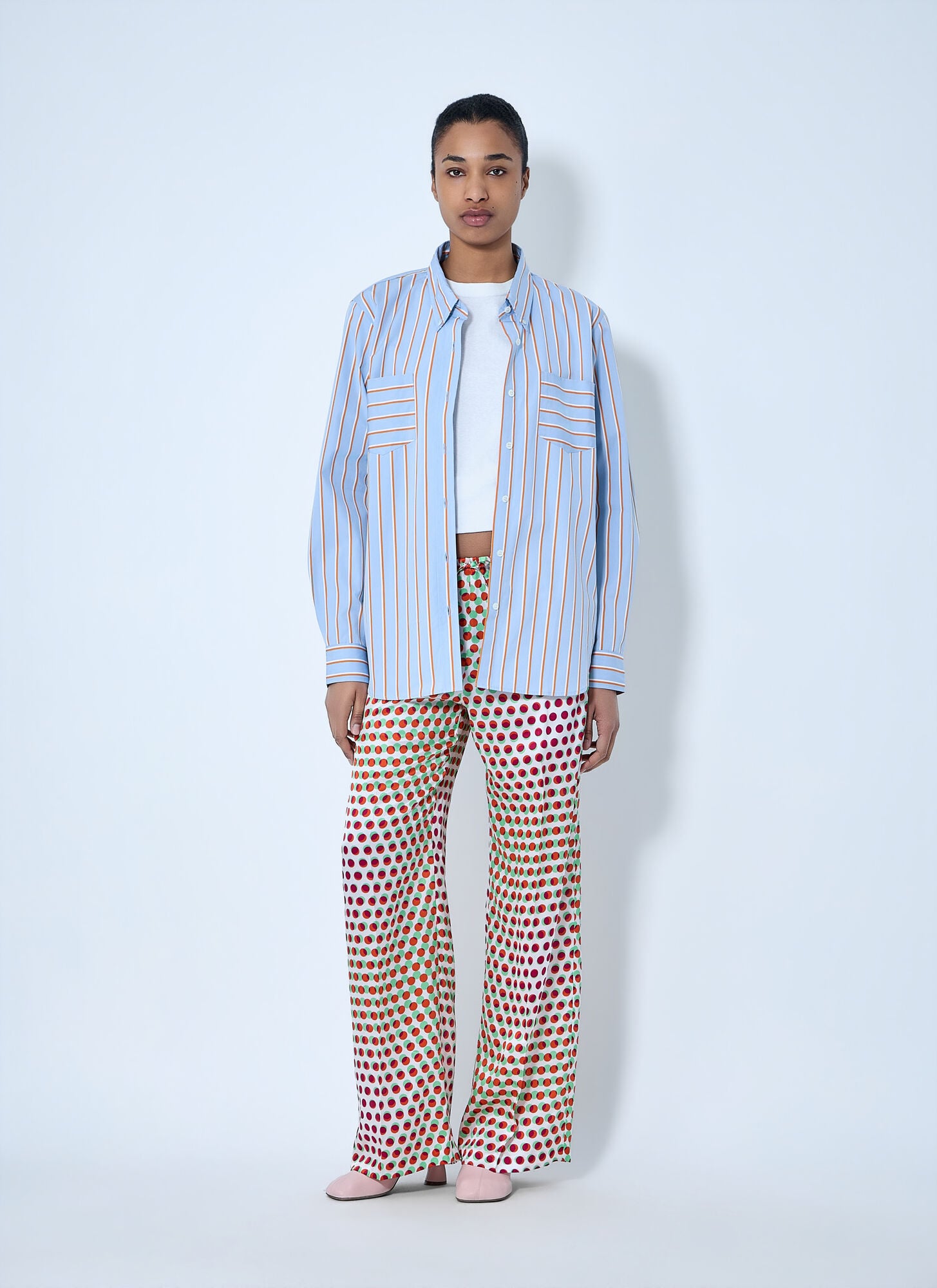  Dries Van Noten Dries Van Noten Wide-leg Patterned Trousers - Frau Hosen Red Fr - 34 