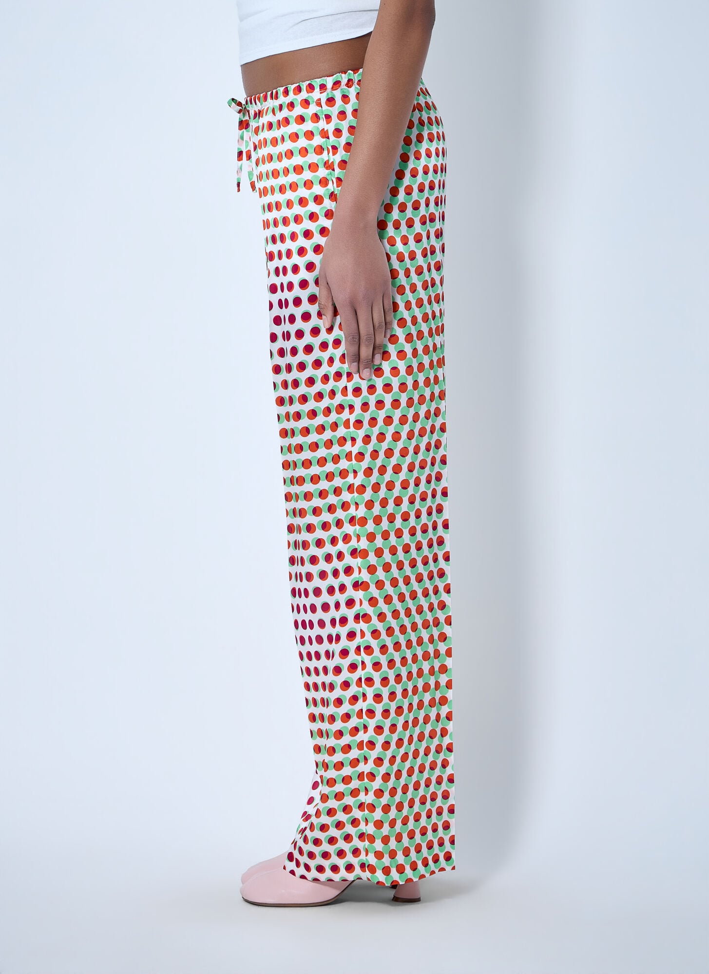  Dries Van Noten Dries Van Noten Wide-leg Patterned Trousers - Frau Hosen Red Fr - 34 
