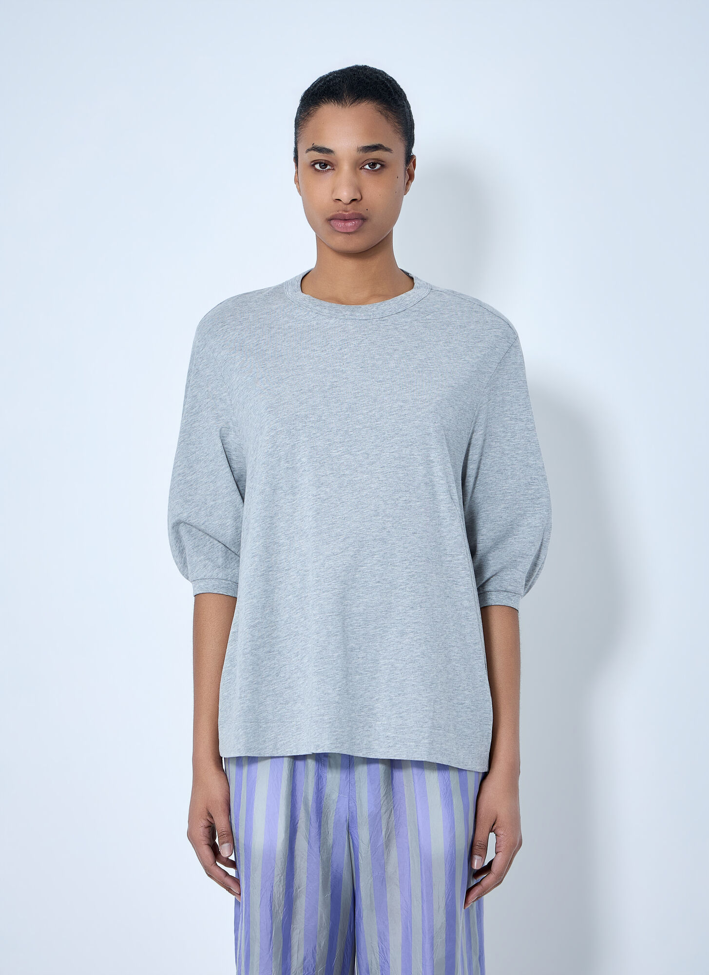 Dries Van Noten Relaxed T-shirt - Woman T-shirts Grey Xs　Dries Van Noten リラックス T シャツ - 女性 T シャツ グレー Xs Dries