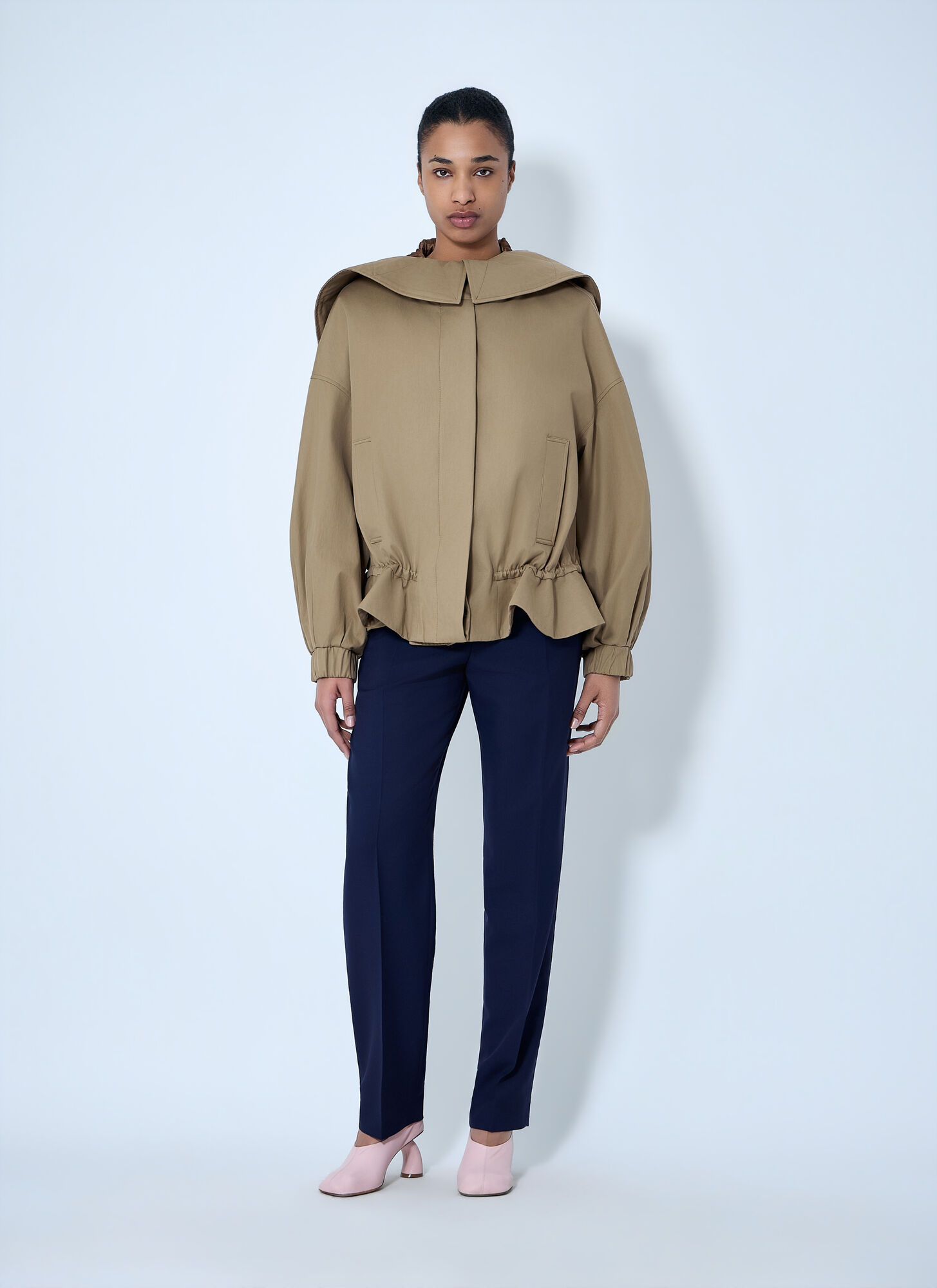  Dries Van Noten Dries Van Noten Structured Collar Jacket - Frau Jacken Camel Xs 