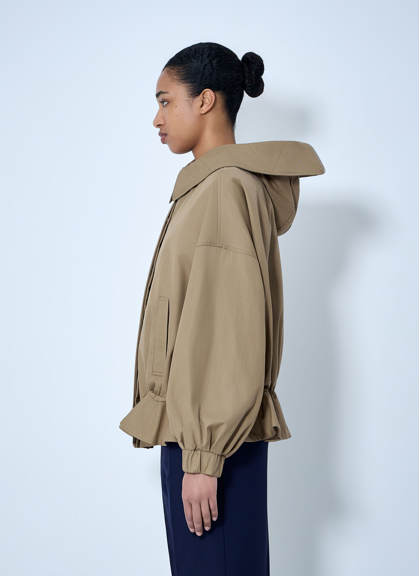  Dries Van Noten Dries Van Noten Structured Collar Jacket - Frau Jacken Camel Xs 