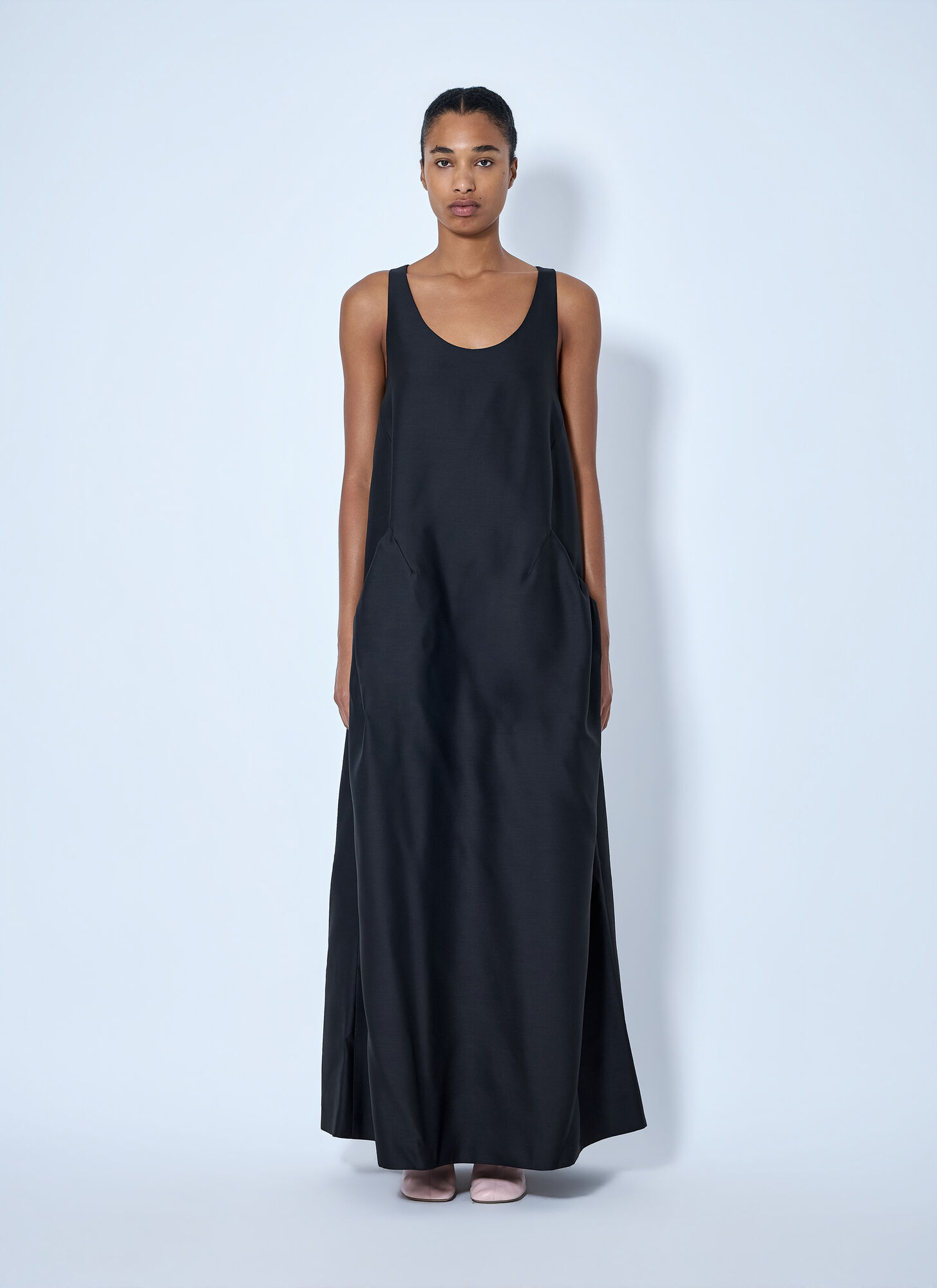 Dries Van Noten Drazero Wool And Silk-blend Maxi Dress - Woman Dresses Black Fr - 34