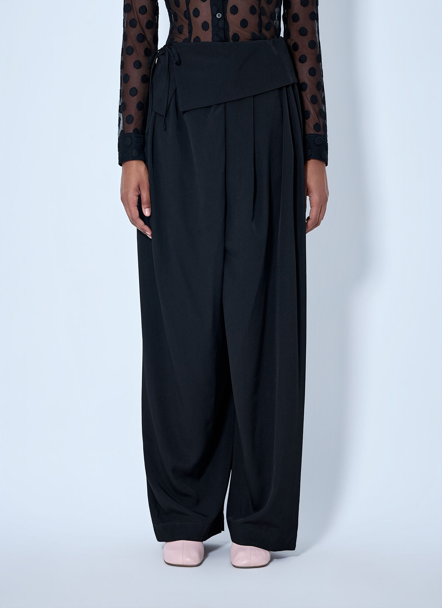 Dries Van Noten Parong Wide Pants - Woman Pants Black M