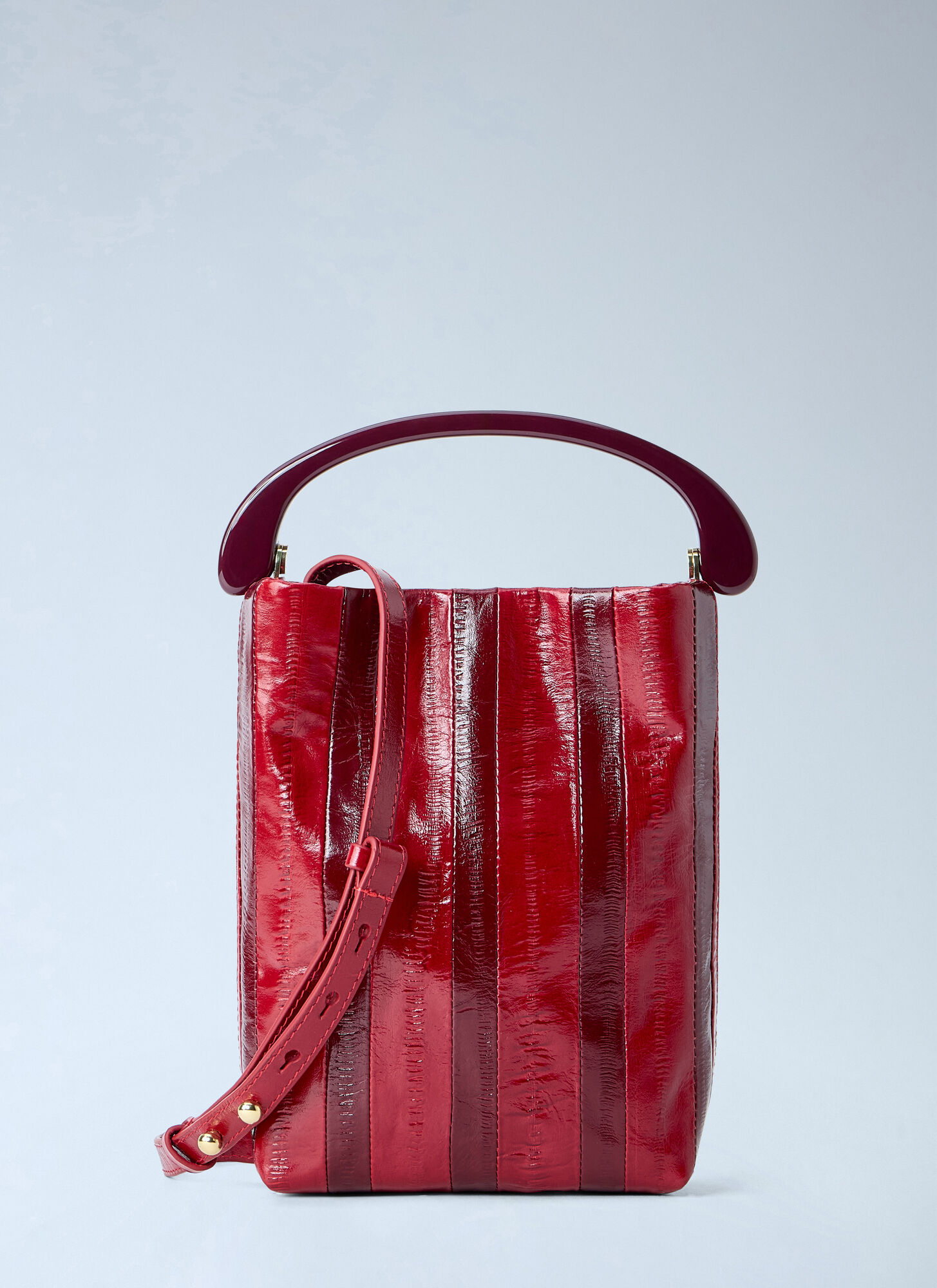Dries Van Noten Women's Red Striped Handle Handbag - Woman Handbags One Size