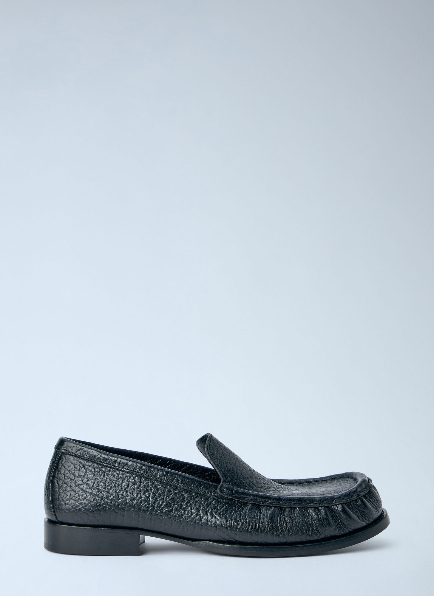 Dries Van Noten Textured Leather Loafers - Woman Loafers Black Eu - 40