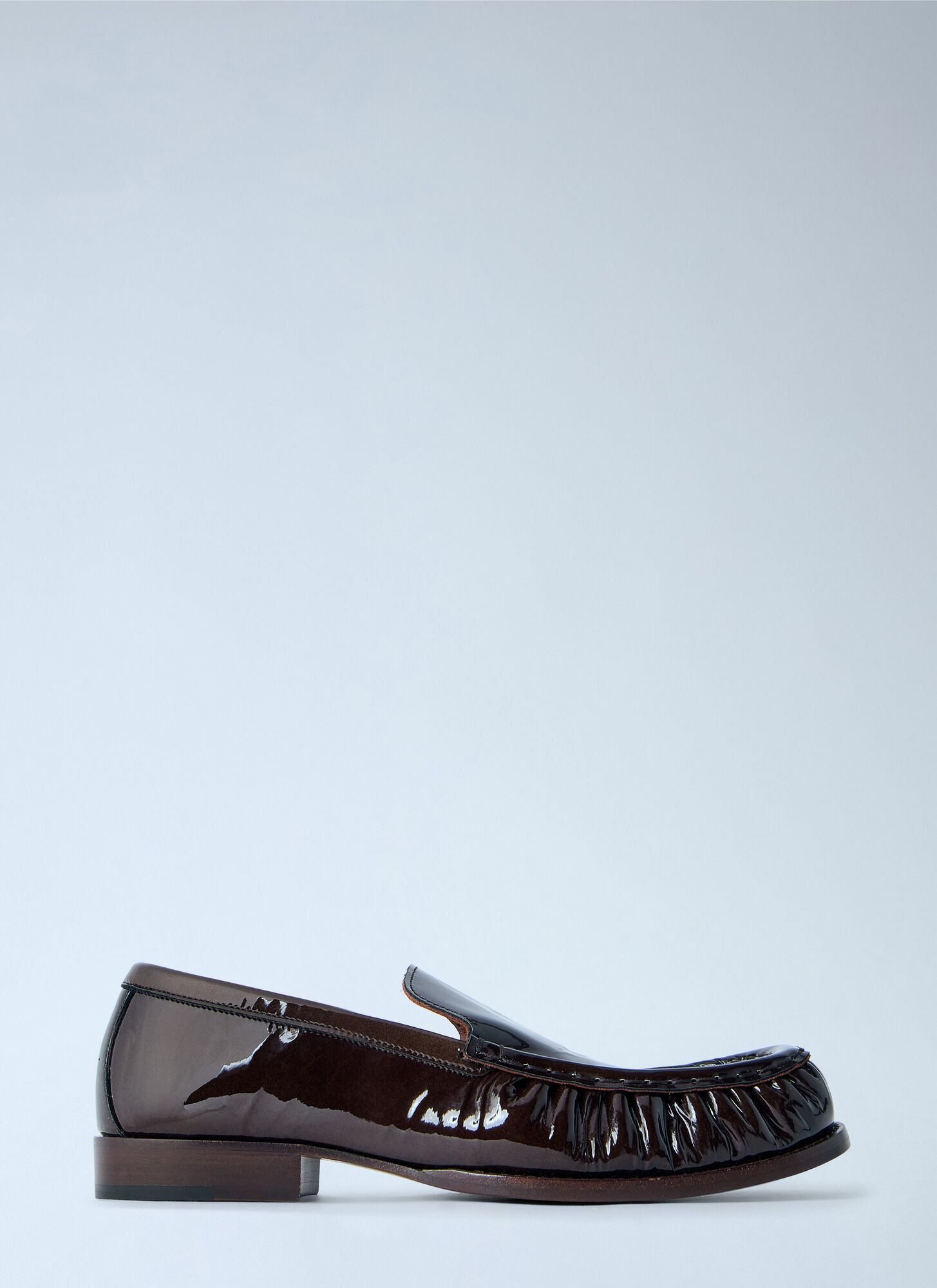 Dries Van Noten Patent Leather Loafers - Woman Loafers Brown Eu - 36 - Immagine 1