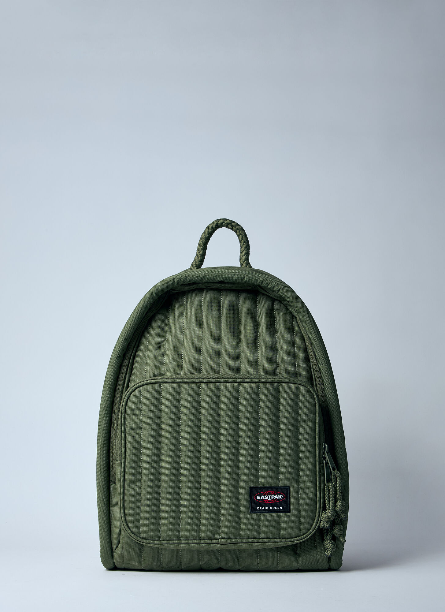 Eastpak Quilted Backpack In Khaki