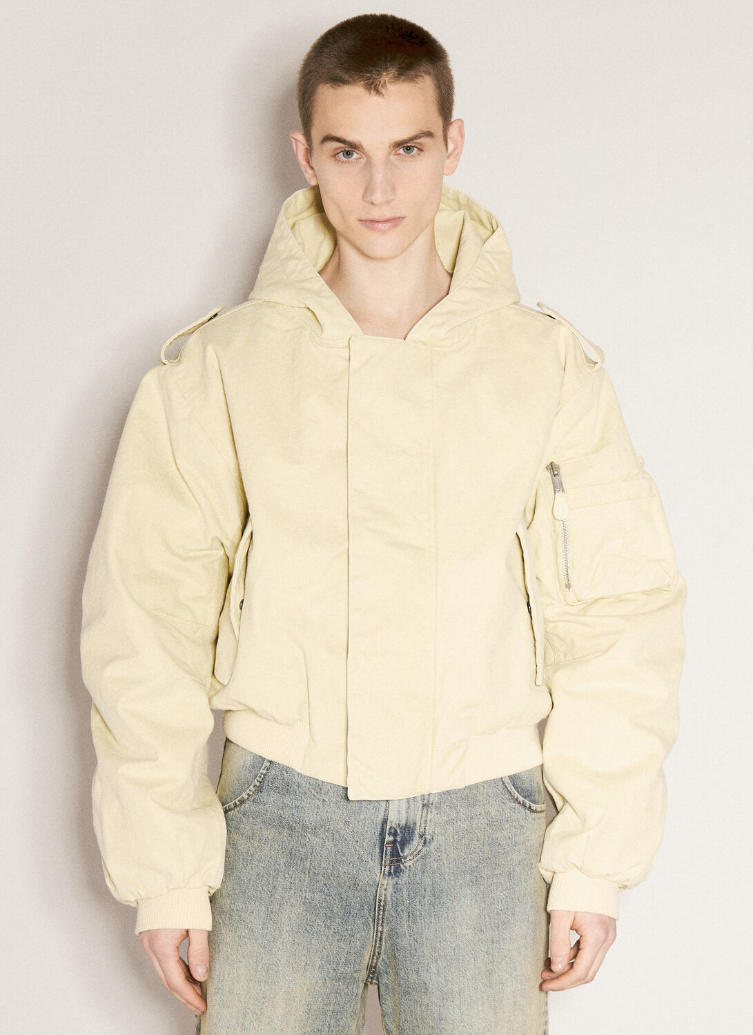 Shop Entire Studios W2 Bomber Jacket In Yellow