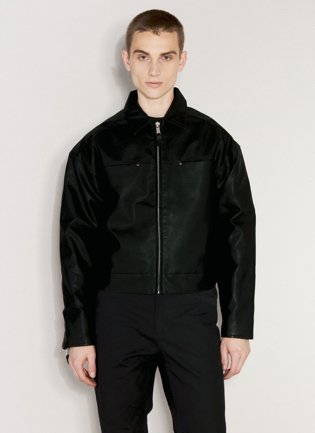 Shop Entire Studios Zip-up Jacket In Black
