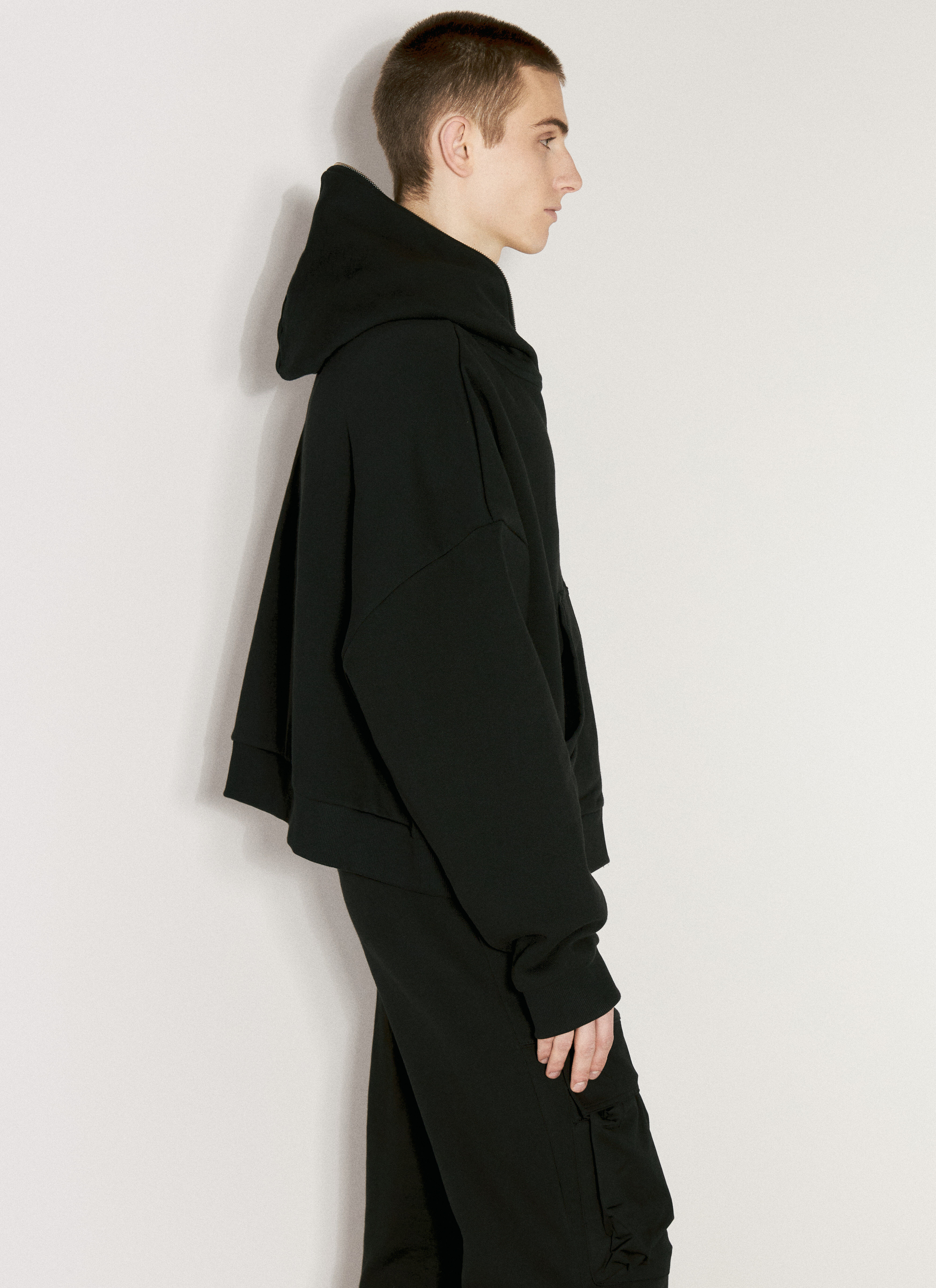 トップス entire studios eternal zip black ENTIRE STUDIOS Eternal Zip Hoodie | Black | FARFETCH