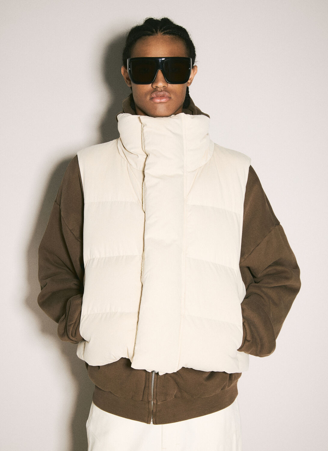 Entire Studios Mml Vest Pupil In Off White