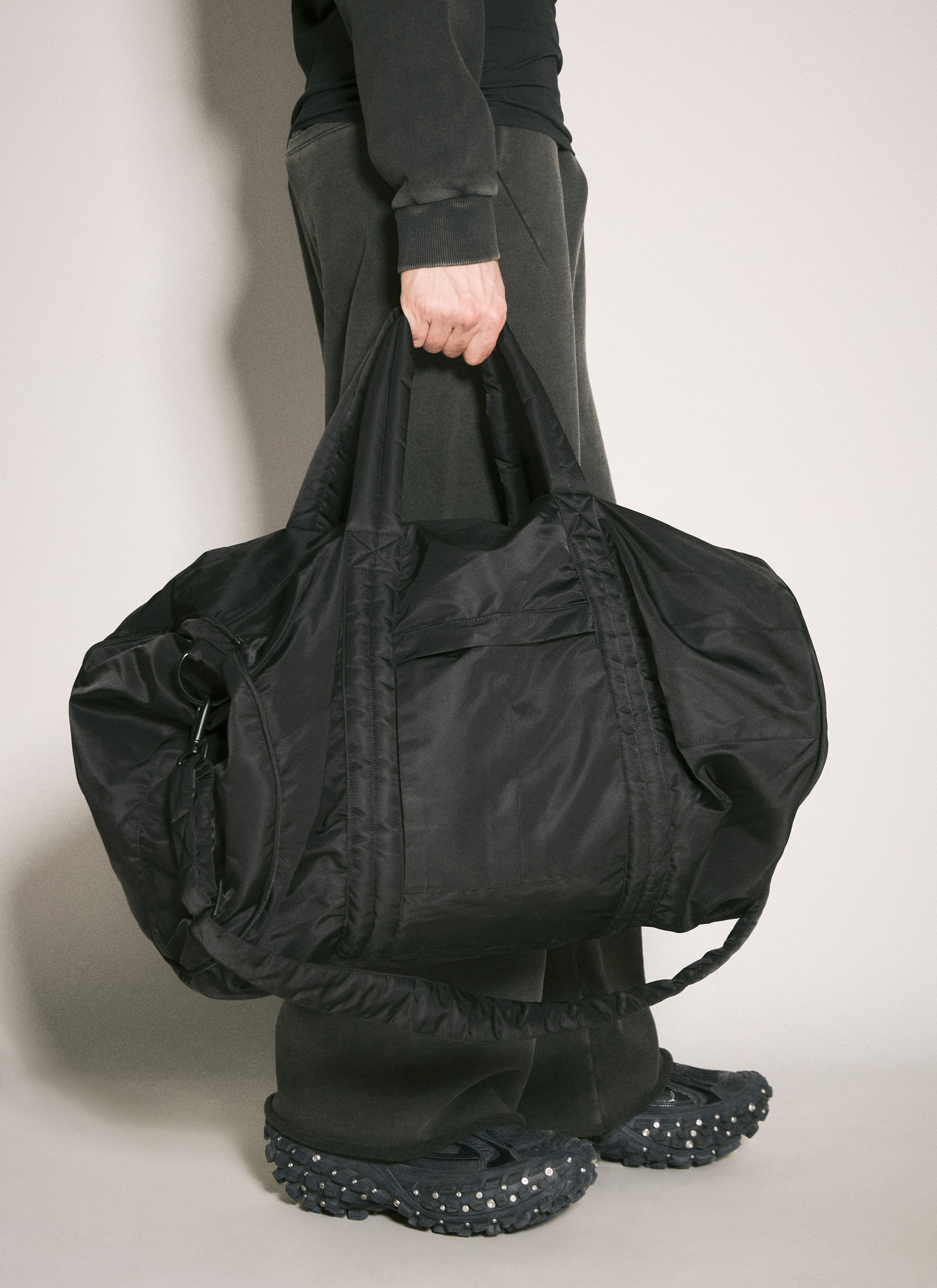 Entire Studios STANDARD DUFFLE ダッフルバッグ standard duffle washed black – entire studios