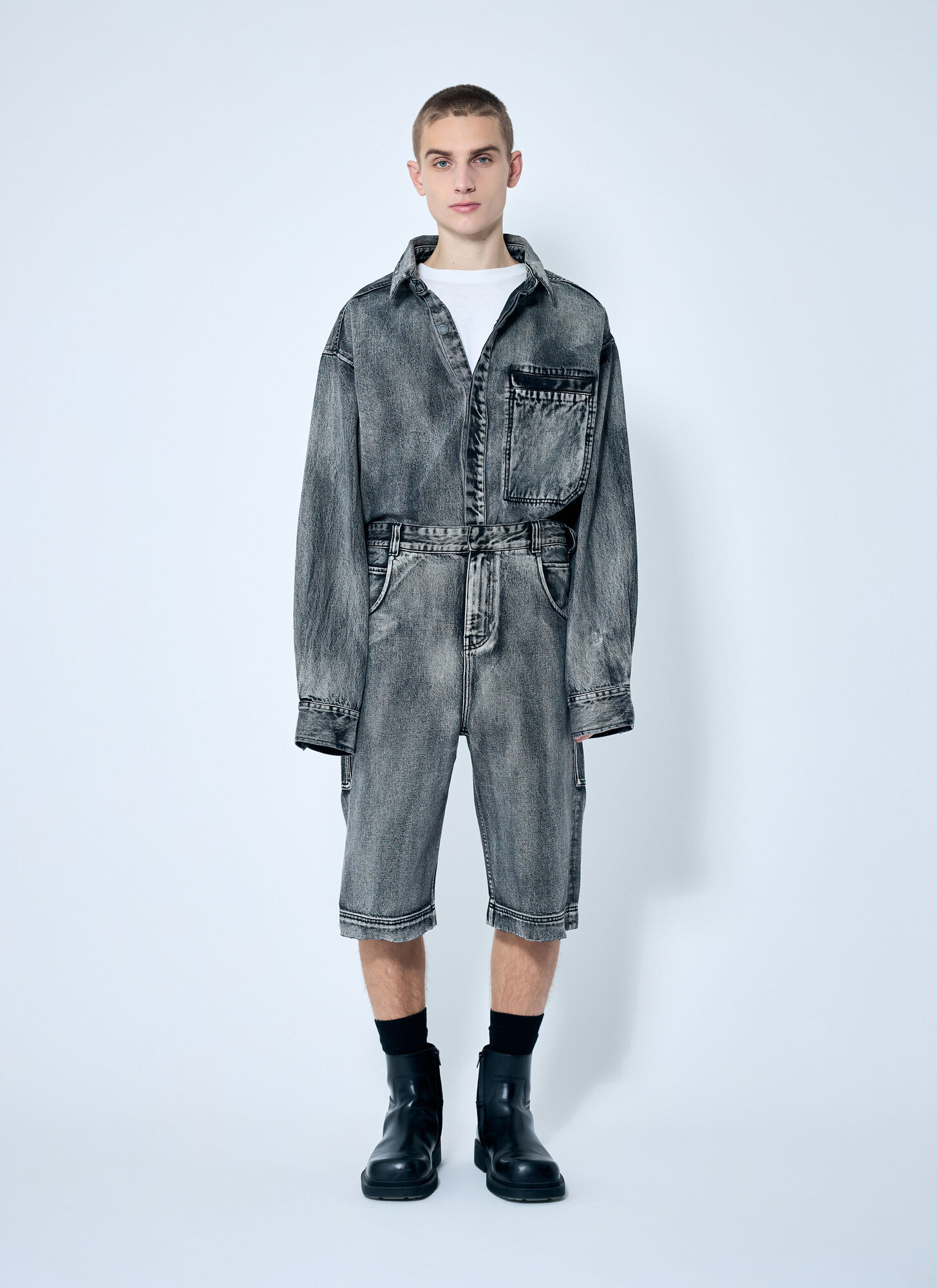  Entire Studios Entire Studios D Cargo Shorts - Mann Shorts Grey M 