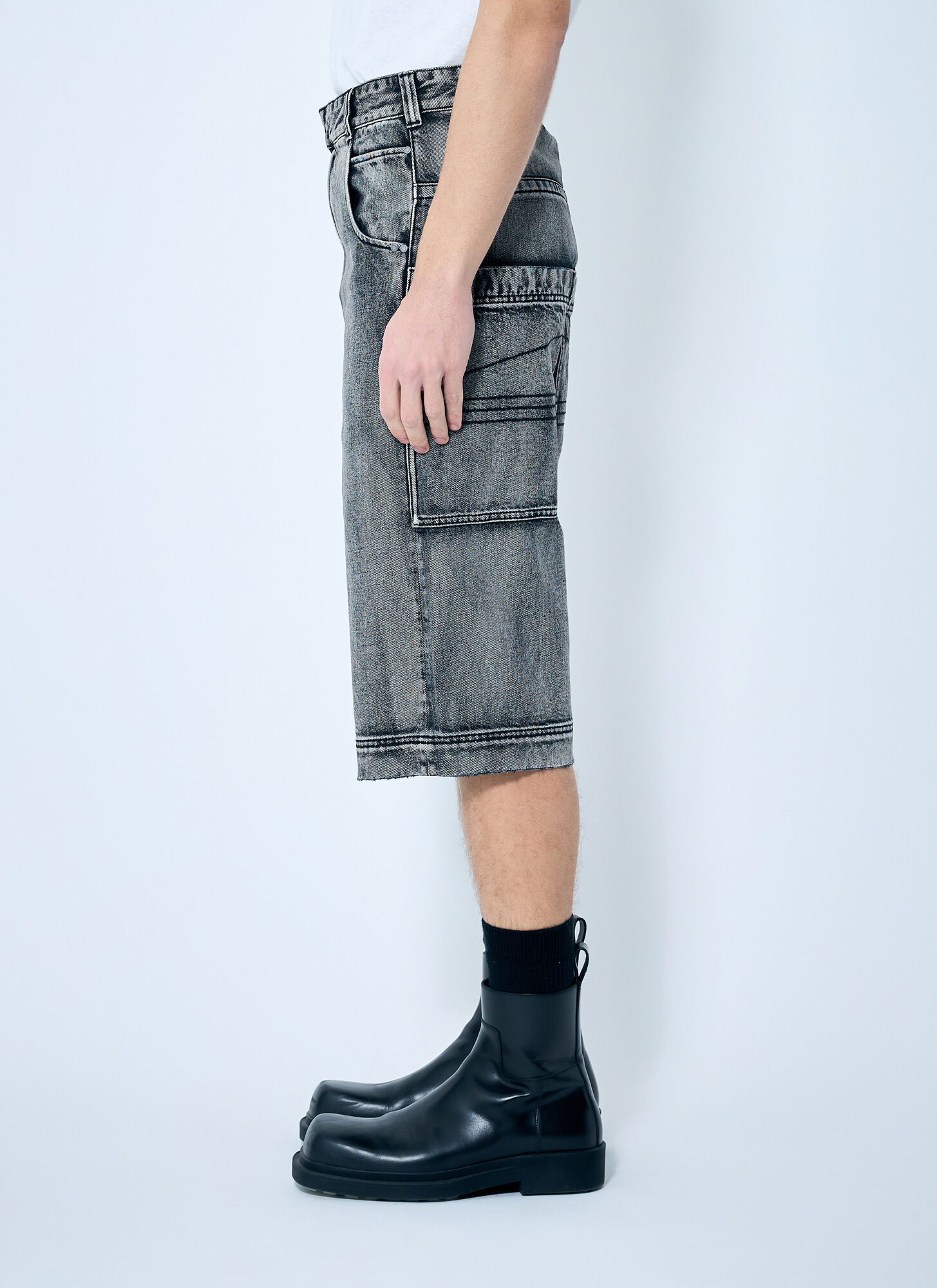 Entire Studios Entire Studios D Cargo Shorts - Mann Shorts Grey M 